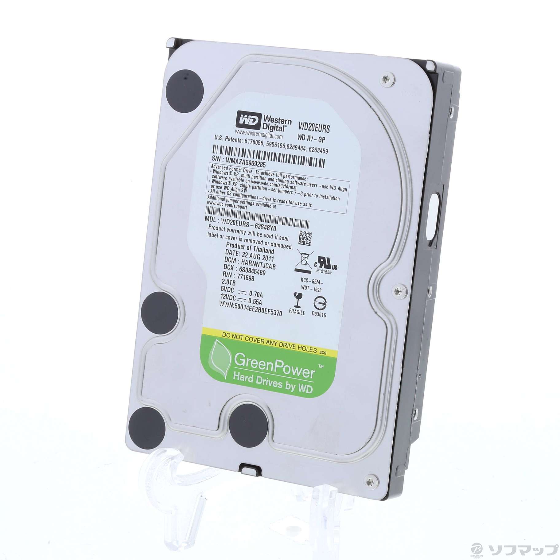 【中古】WD20EURS-63S48Y0 [2133027491402] - リコレ！|ソフマップの中古通販サイト