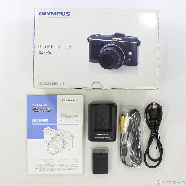 中古】PEN E-P2 レンズキット (シルバー) (1230万画素／SDHC