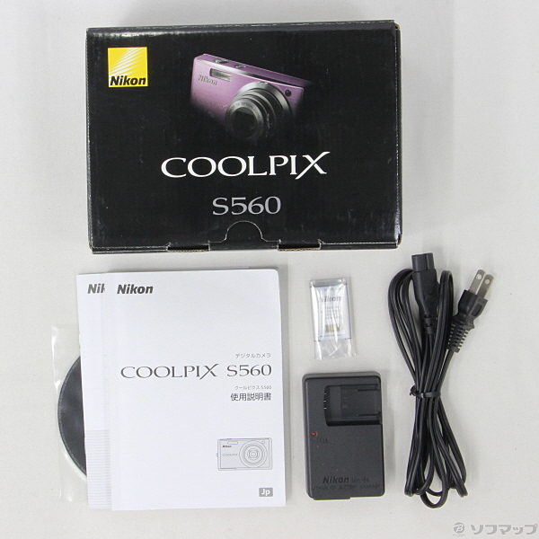 中古】COOLPIX S560 (1000万画素／5倍ズーム／ピンク) [2133027697507