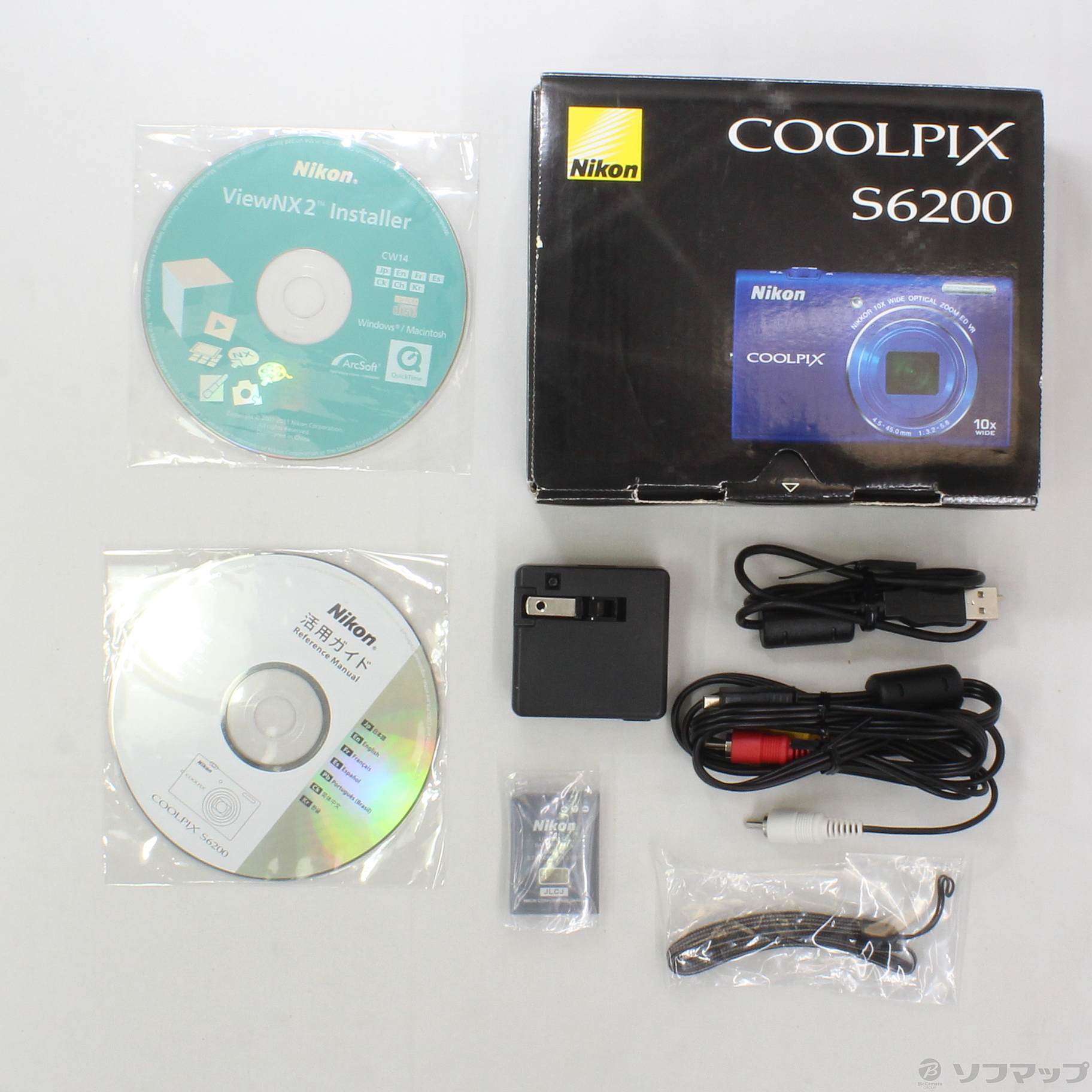中古】COOLPIX S6200 (1600万画素／10倍／オーシャンブルー／SDXC