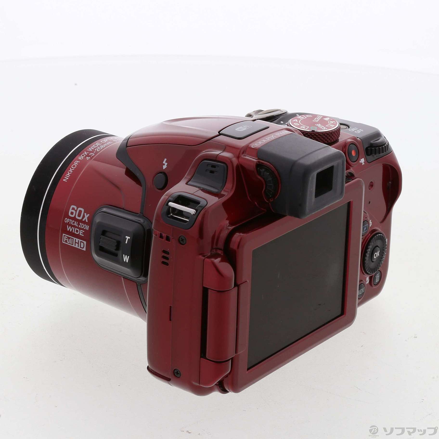 中古】COOLPIX P600 RD レッド (1605万画素／60倍／SDXC 