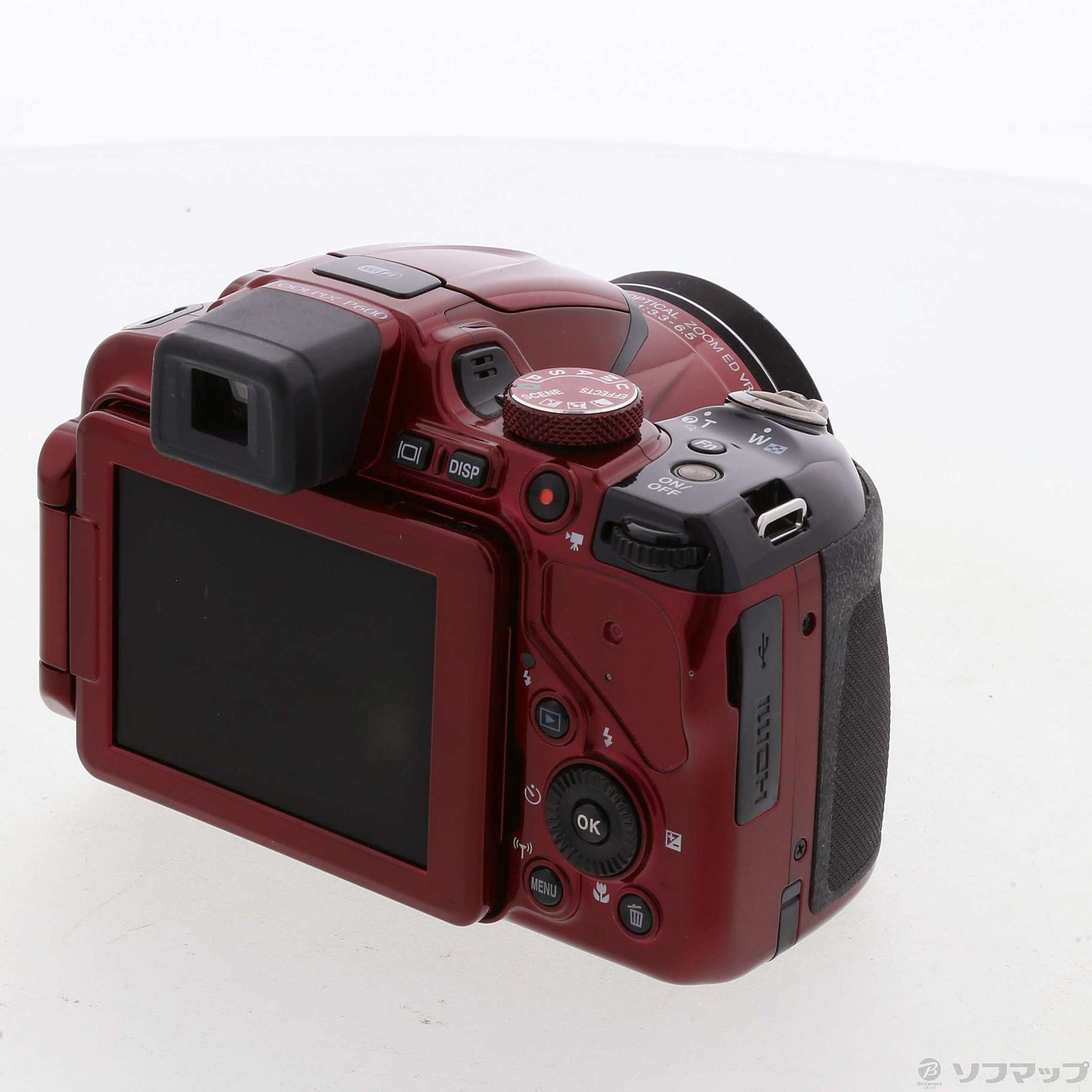 中古】COOLPIX P600 RD レッド (1605万画素／60倍／SDXC 