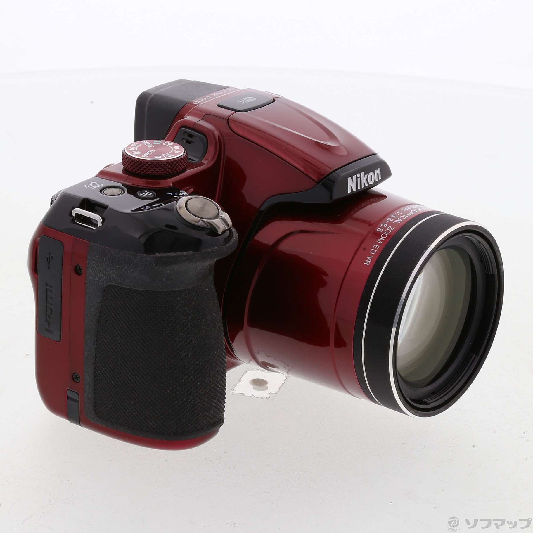 中古】COOLPIX P600 RD レッド (1605万画素／60倍／SDXC 