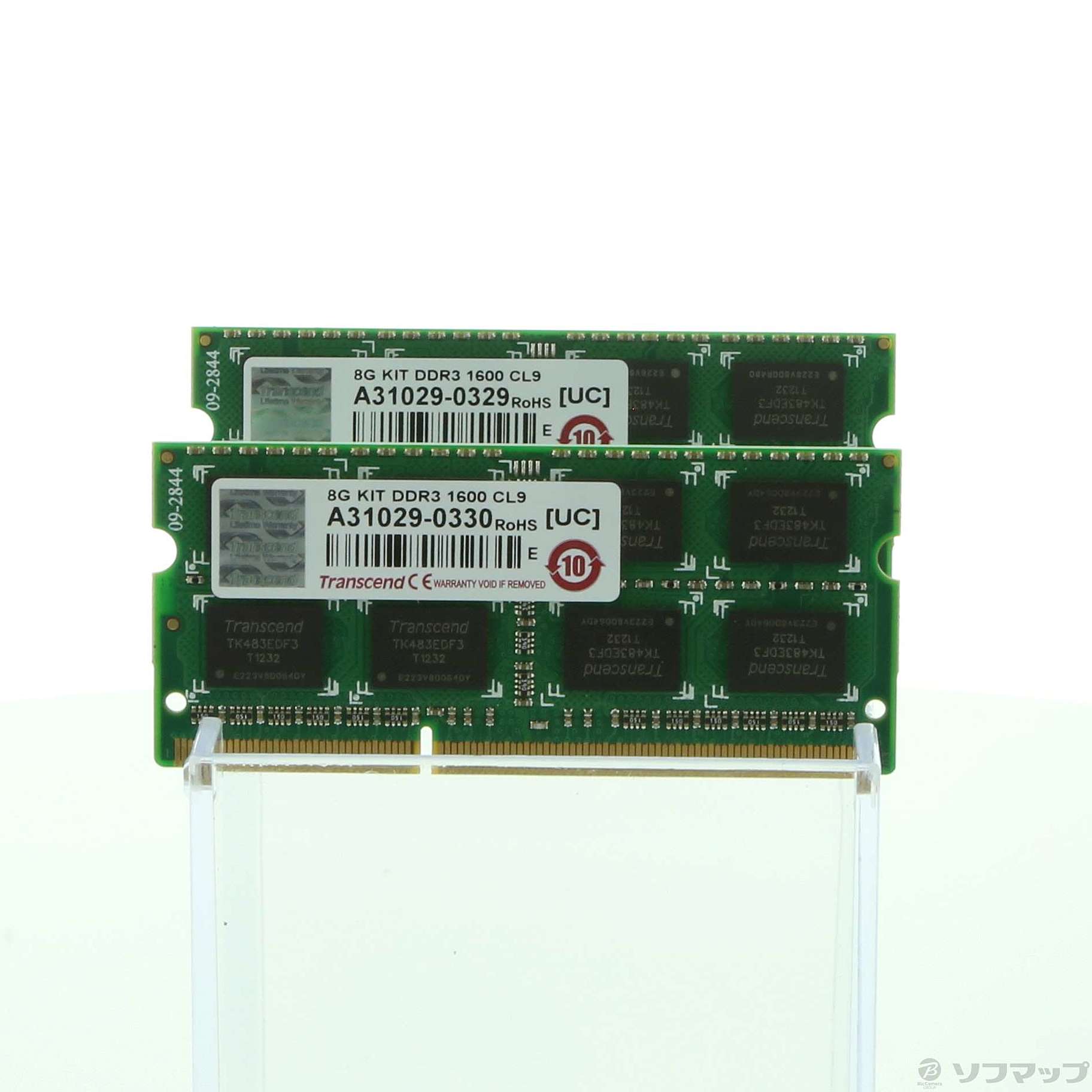 Transcend ノートPC用メモリ PC3L-12800 8GB×2