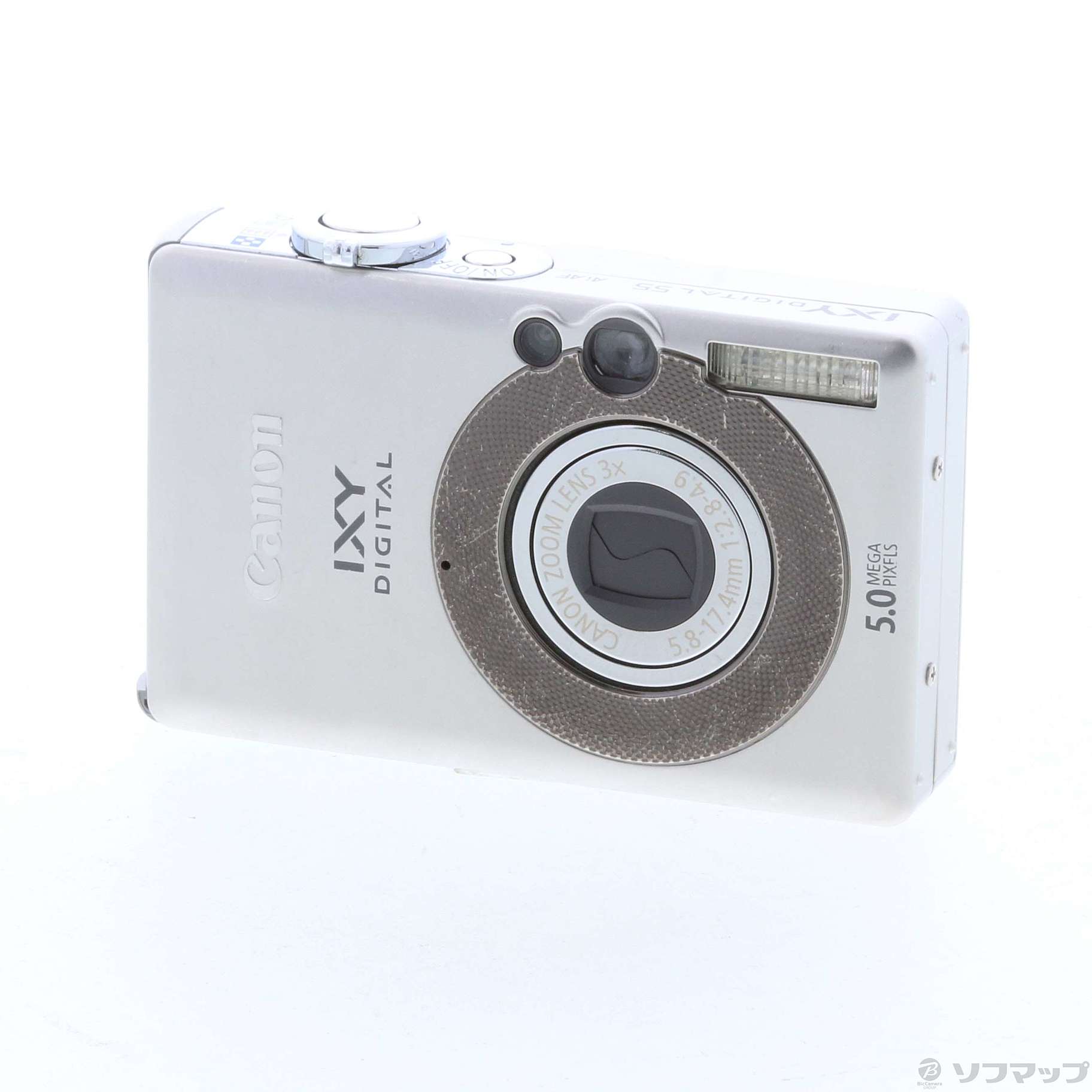 オファー Canon IXY DIGITAL 55 シルバー - カメラ