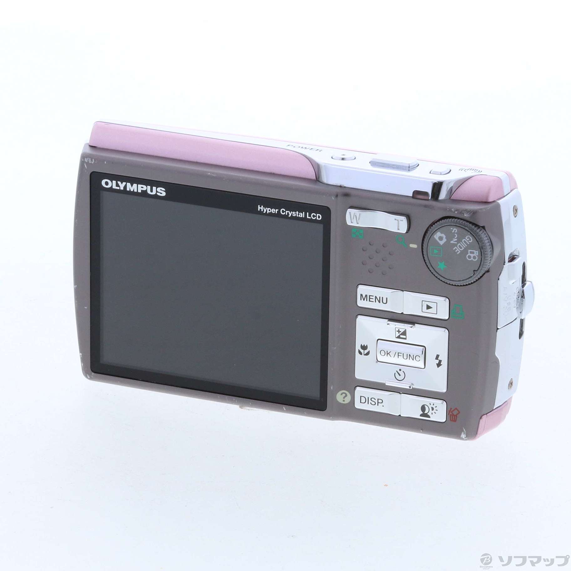 中古】CAMEDIA μ830 PNK (800万画素／5倍ズーム／シャイニーピンク 