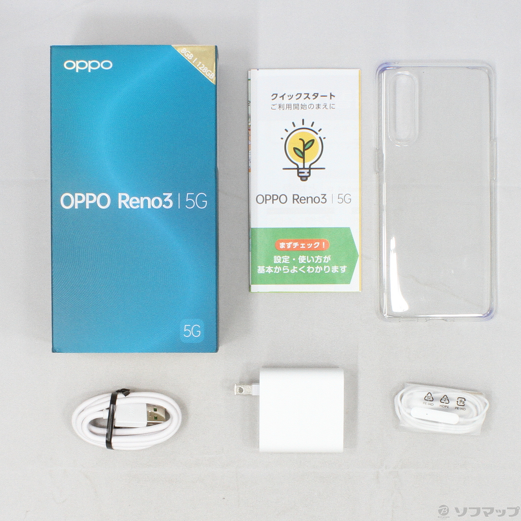 OPPO Reno3 5G 128GB ミスティホワイト A0010P SoftBank 〔ネットワーク利用制限▲〕