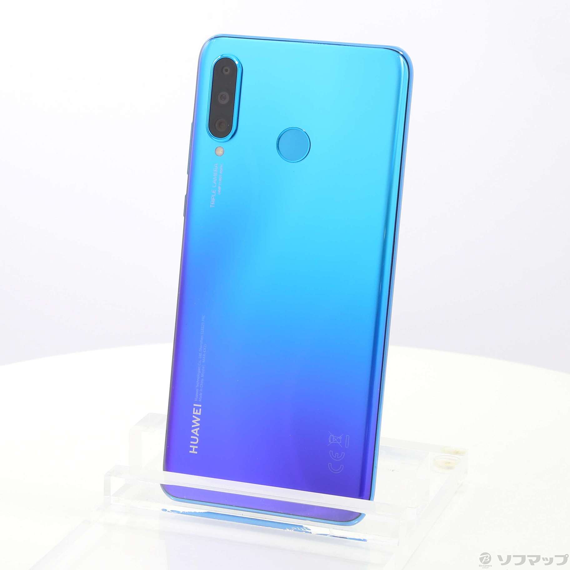 中古】HUAWEI P30 lite 64GB ピーコックブルー HWSEC1 Y!mobile