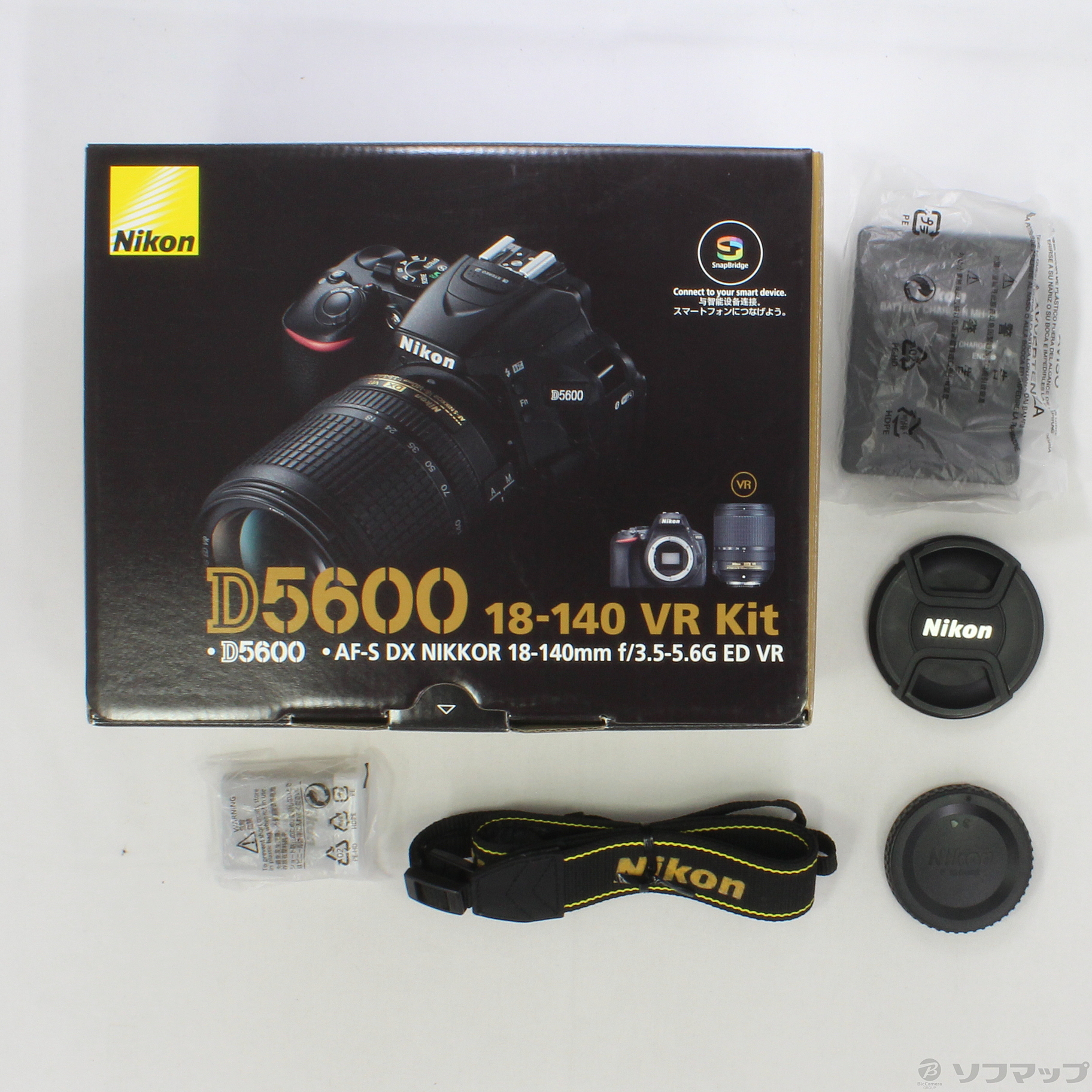 中古 Nikon D5600 18 140 Vr レンズキット ブラック 2416万画素 Sdxc リコレ ソフマップの中古通販サイト