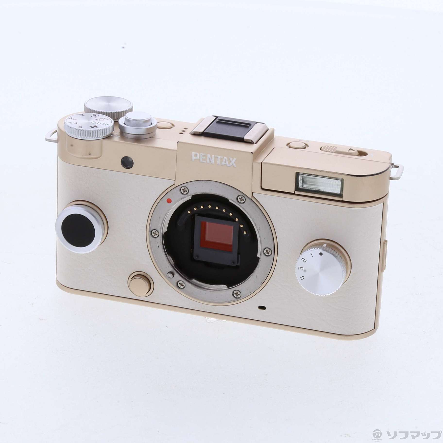中古】PENTAX Q-S1 シャンパンゴールド×クリーム (1240万画素