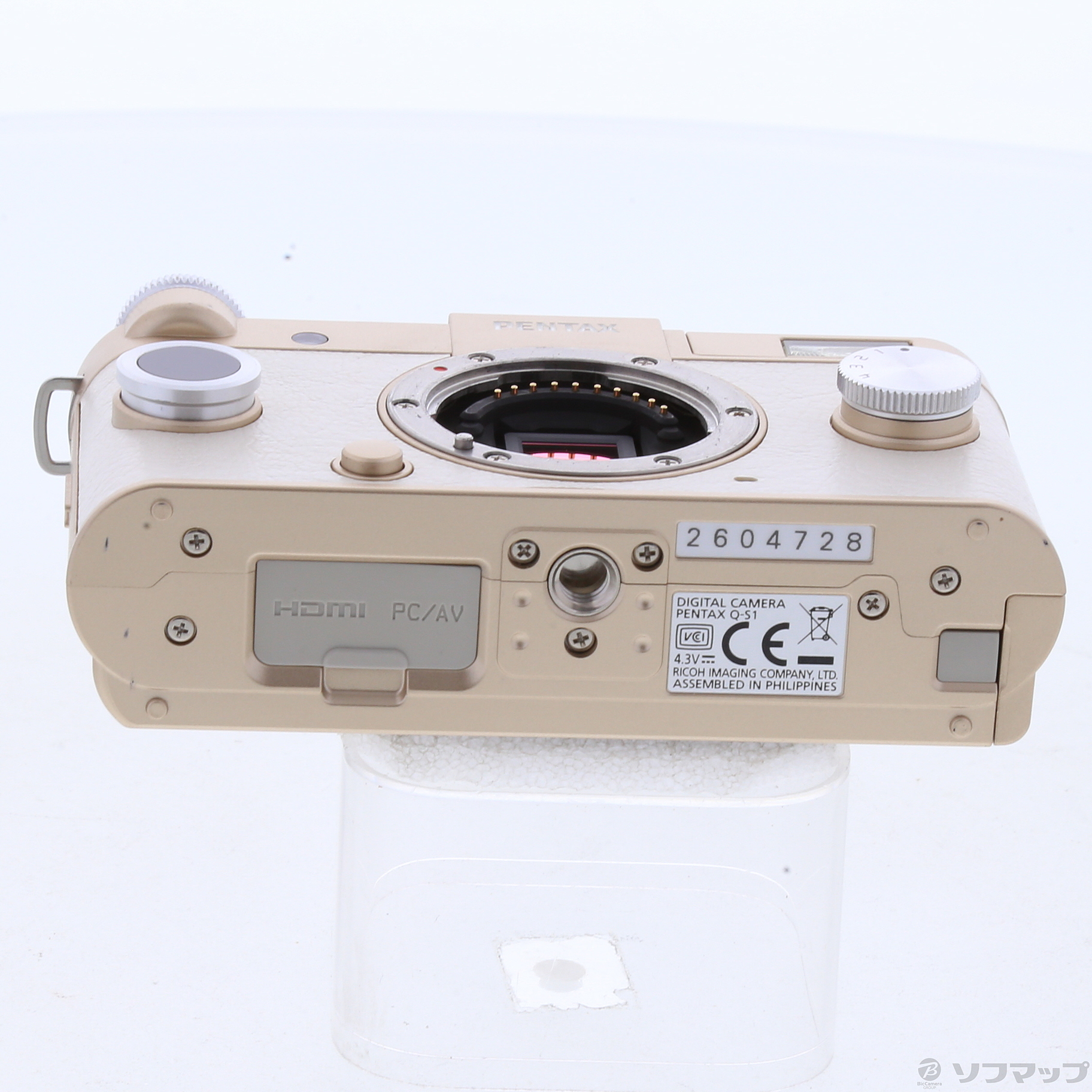 PENTAX Q-S1 シャンパンゴールド/クリーム 02、06ZOOMセット ペンタックス PENTAX Q-S1 ボディ [シャンパンゴールド×クリーム] 価格