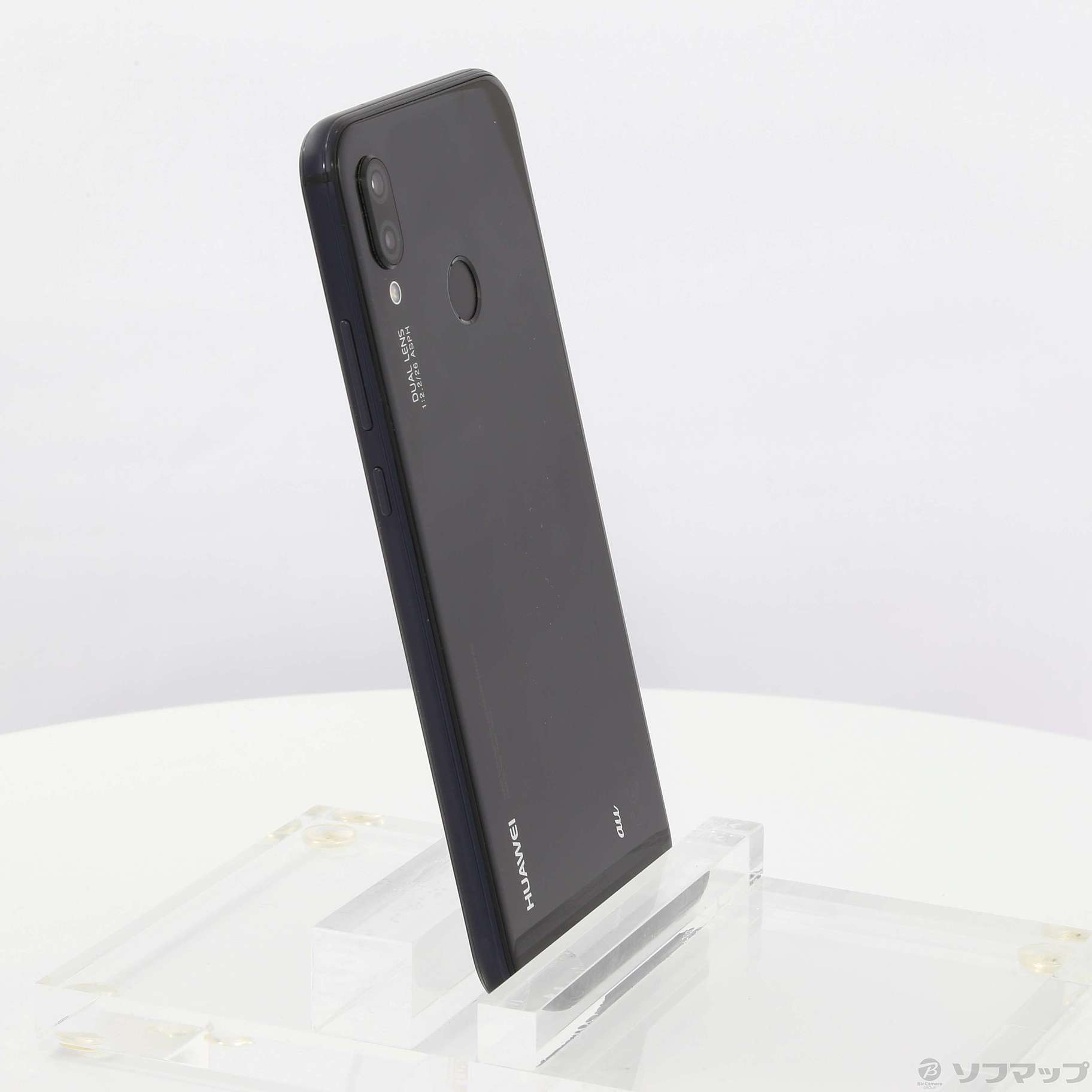 中古】HUAWEI P20 lite 64GB ミッドナイトブラック HWV32 auロック解除