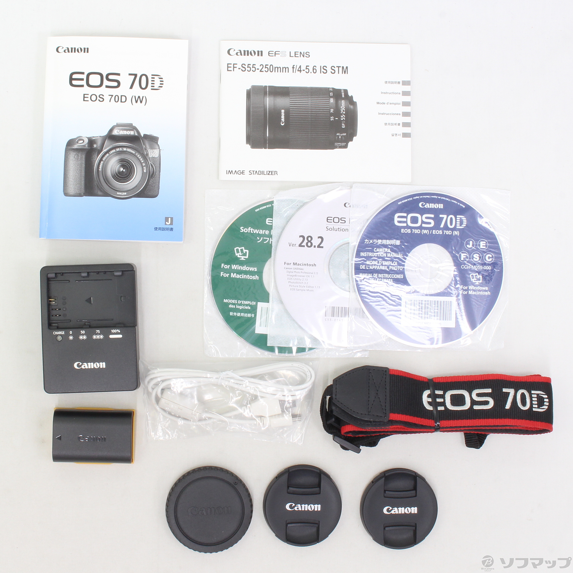 中古】EOS 70D(W) ダブルズームキット (2020万画素／SDXC) ◇03/11(木