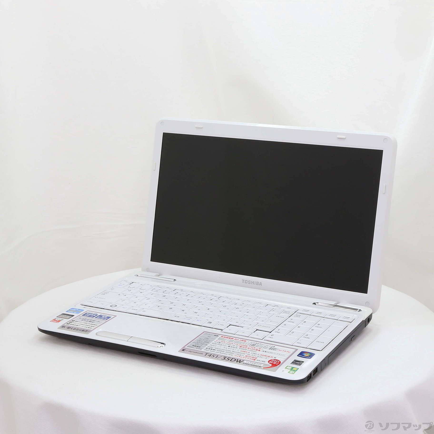 【1130】東芝Dynabook B351/W XP office dynabook PT45135DSFW T451／35DW 東芝 T451⁄35DW 0 中古格安安心