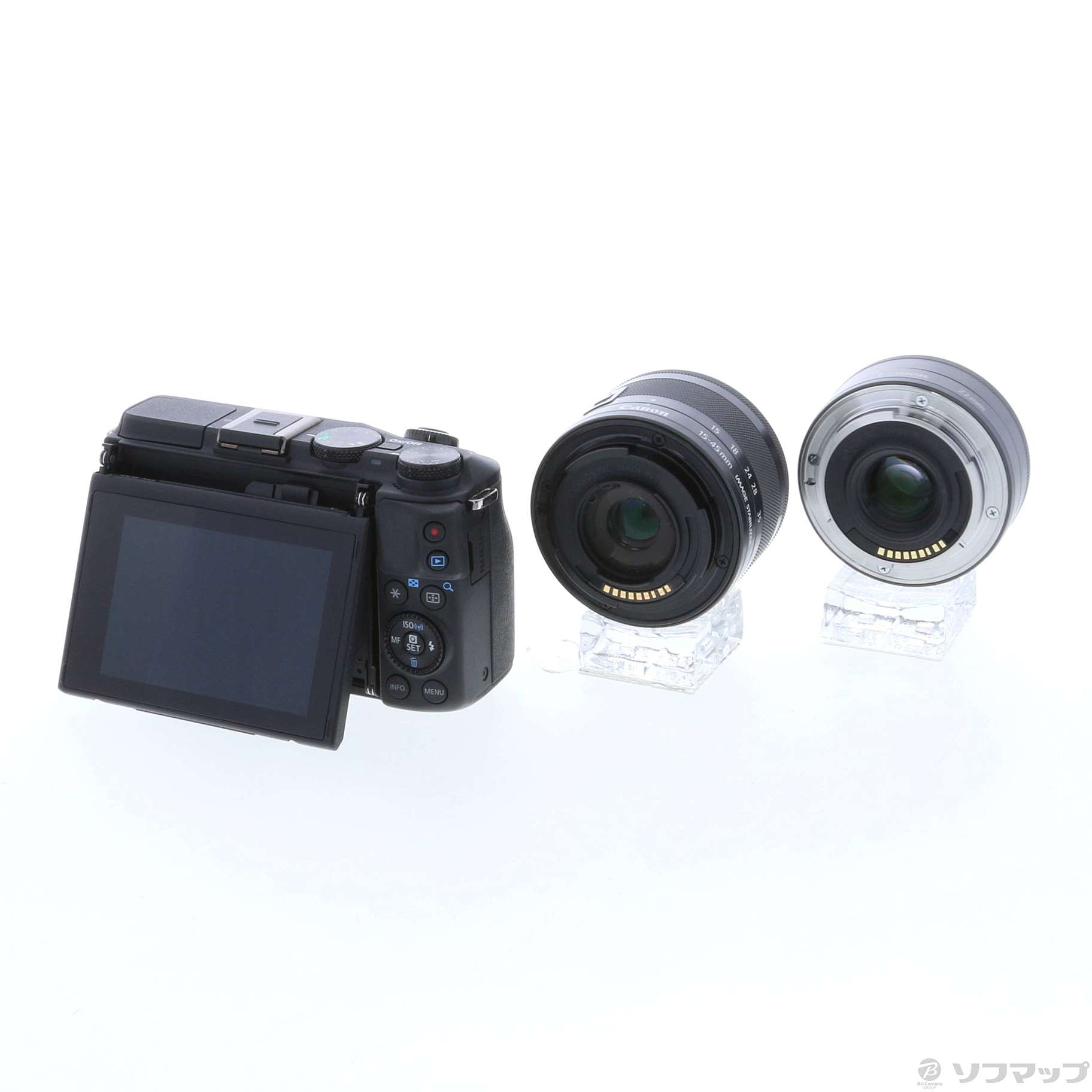 中古 Eos M3 ダブルレンズキット2 ブラック 24万画素 Sdxc リコレ ソフマップの中古通販サイト