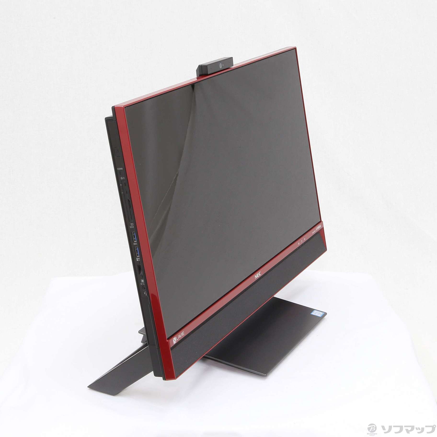 中古】LAVIE Desk All-in-one PC-DA770DAR クランベリーレッド 〔NEC