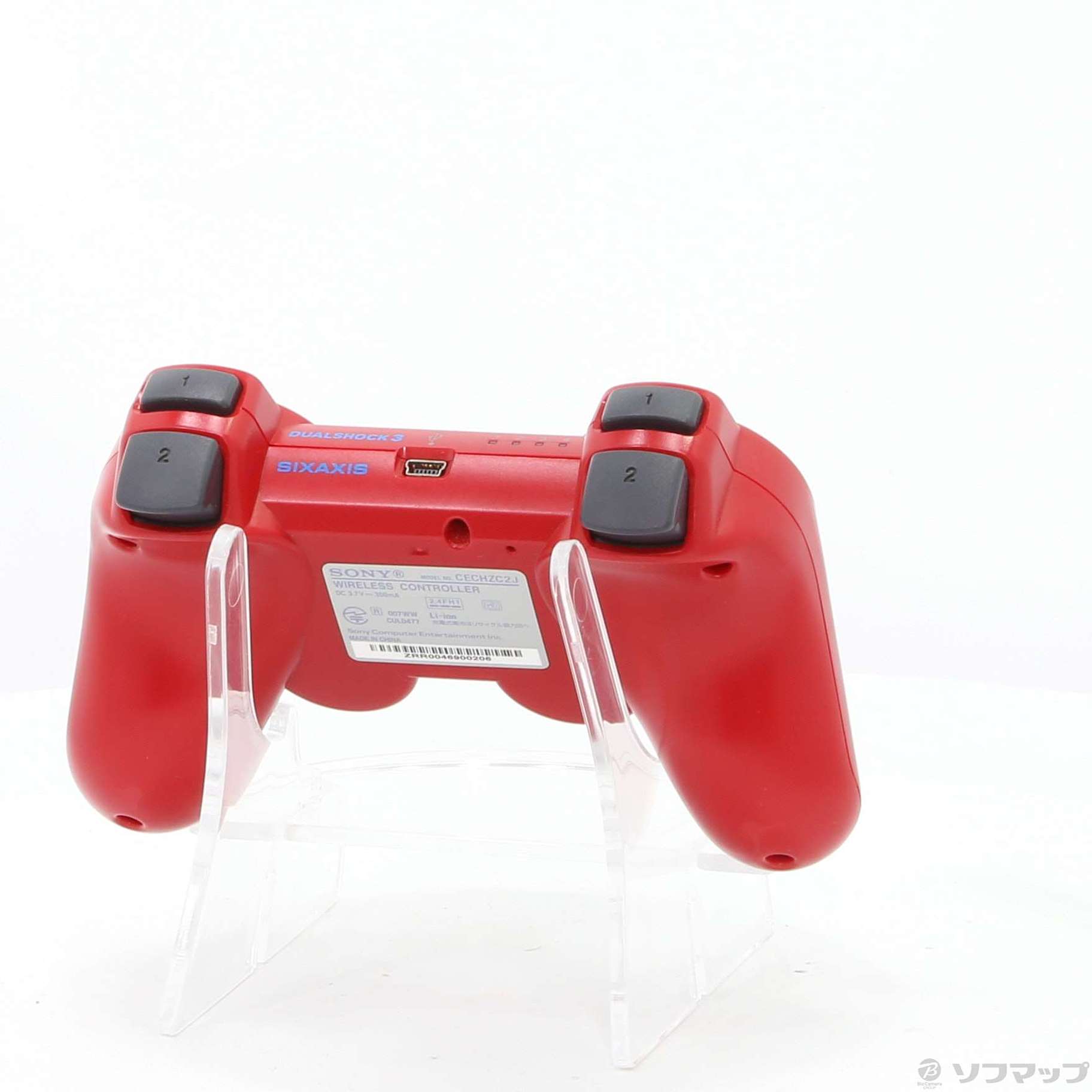 中古】ワイヤレスコントローラー (DUALSHOCK 3) ディープレッド CECH