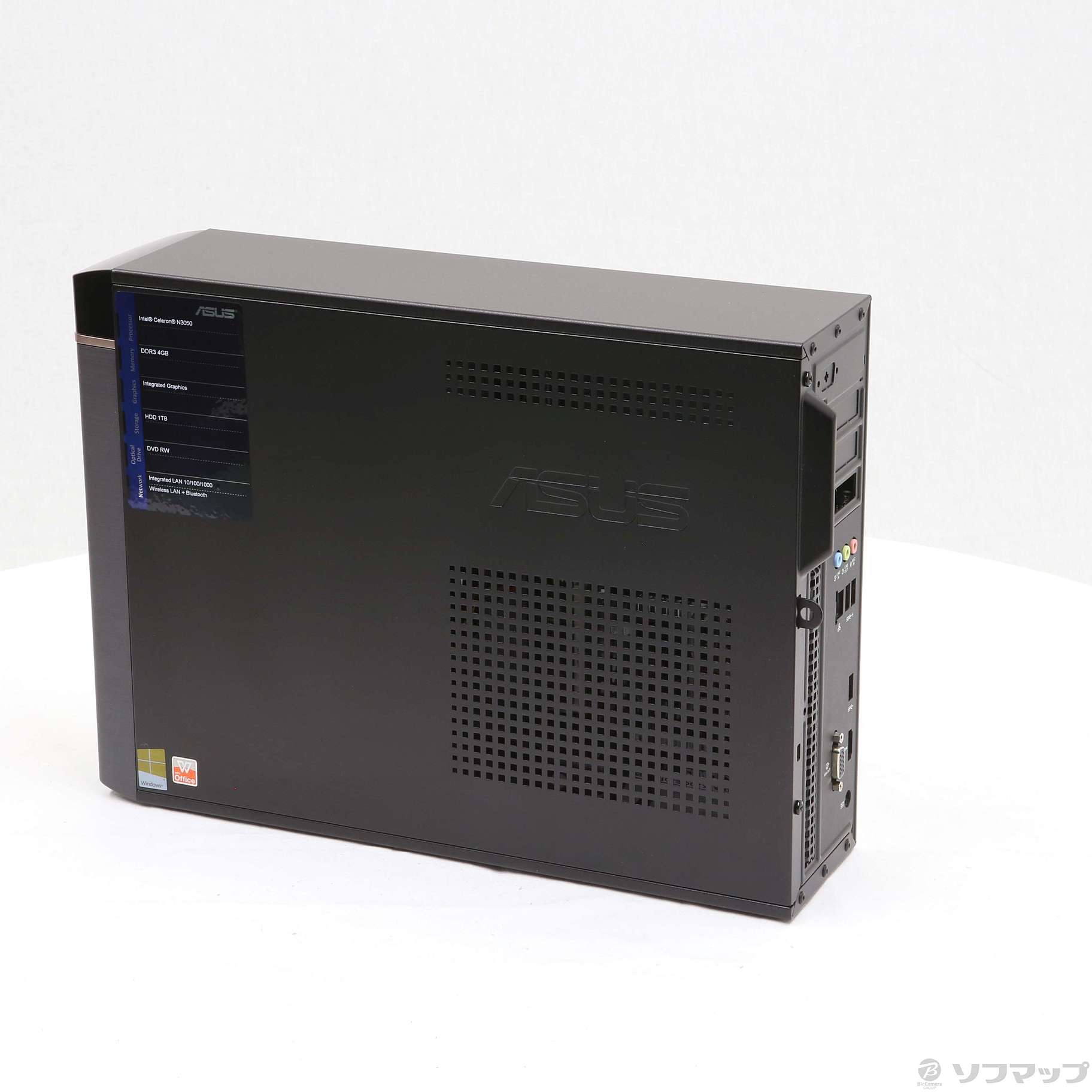 K20CE-N3050 ブラック デスクトップパソコン K20CD [モニター無し ASUS 