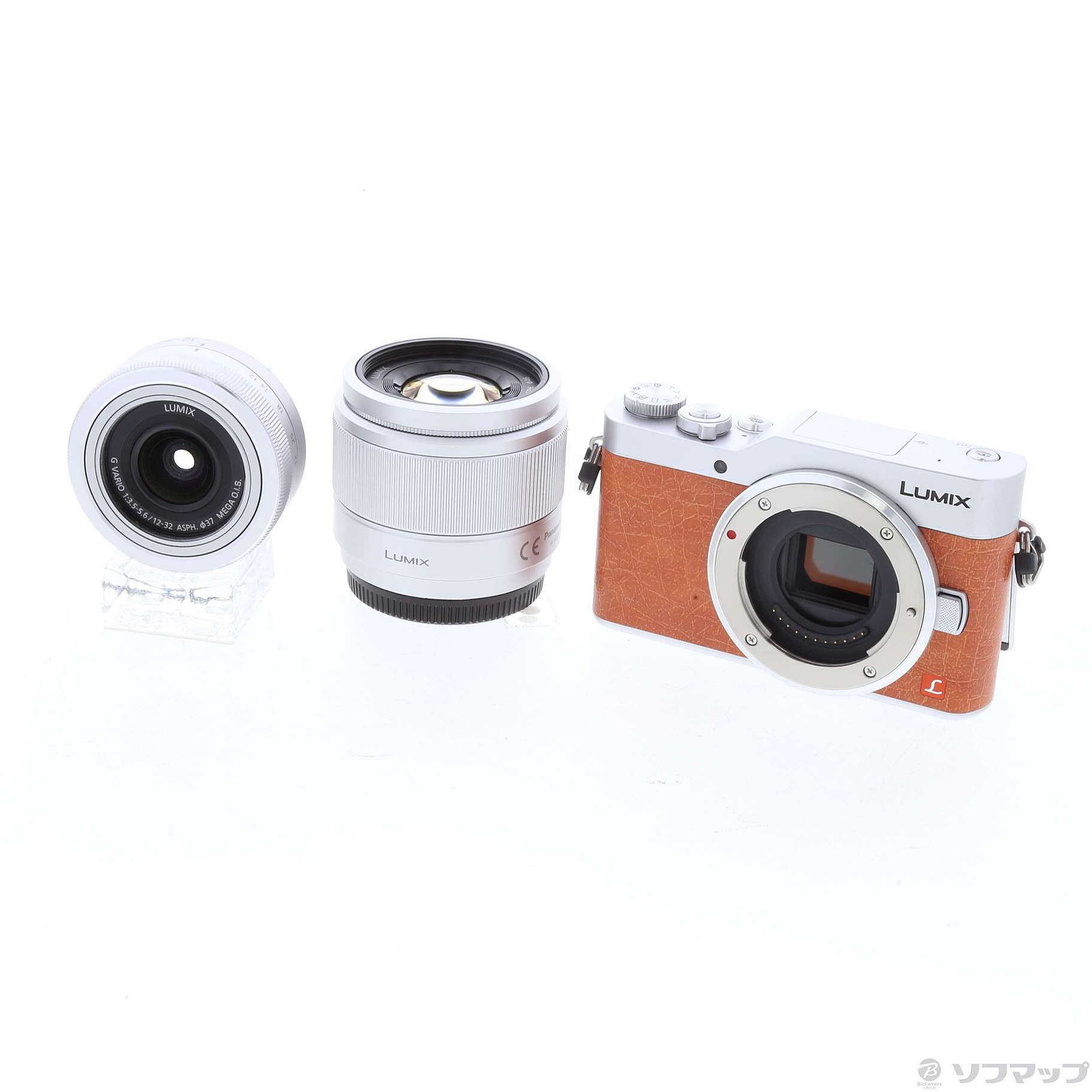 中古】LUMIX DC-GF9W-D ダブルレンズキット オレンジ [2133028753400