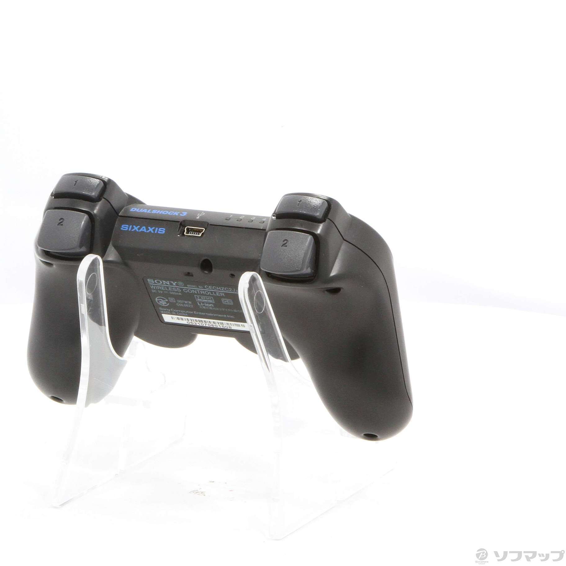 中古】ワイヤレスコントローラー (DUALSHOCK 3) クリアブラック 【PS3