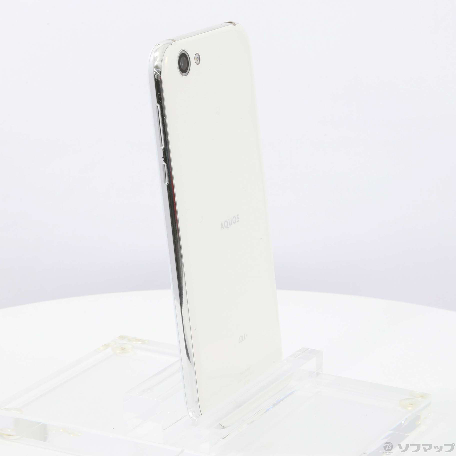 中古】AQUOS R 64GB ジルコニアホワイト SHV39 auロック解除SIMフリー 