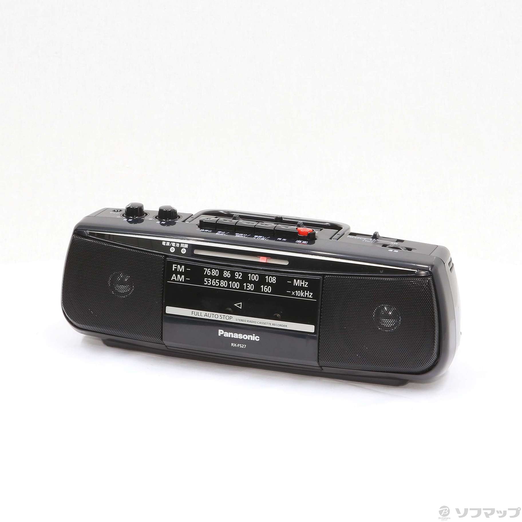 パナソニック ステレオラジオカセットレコーダー RX-FS27-K(中古品