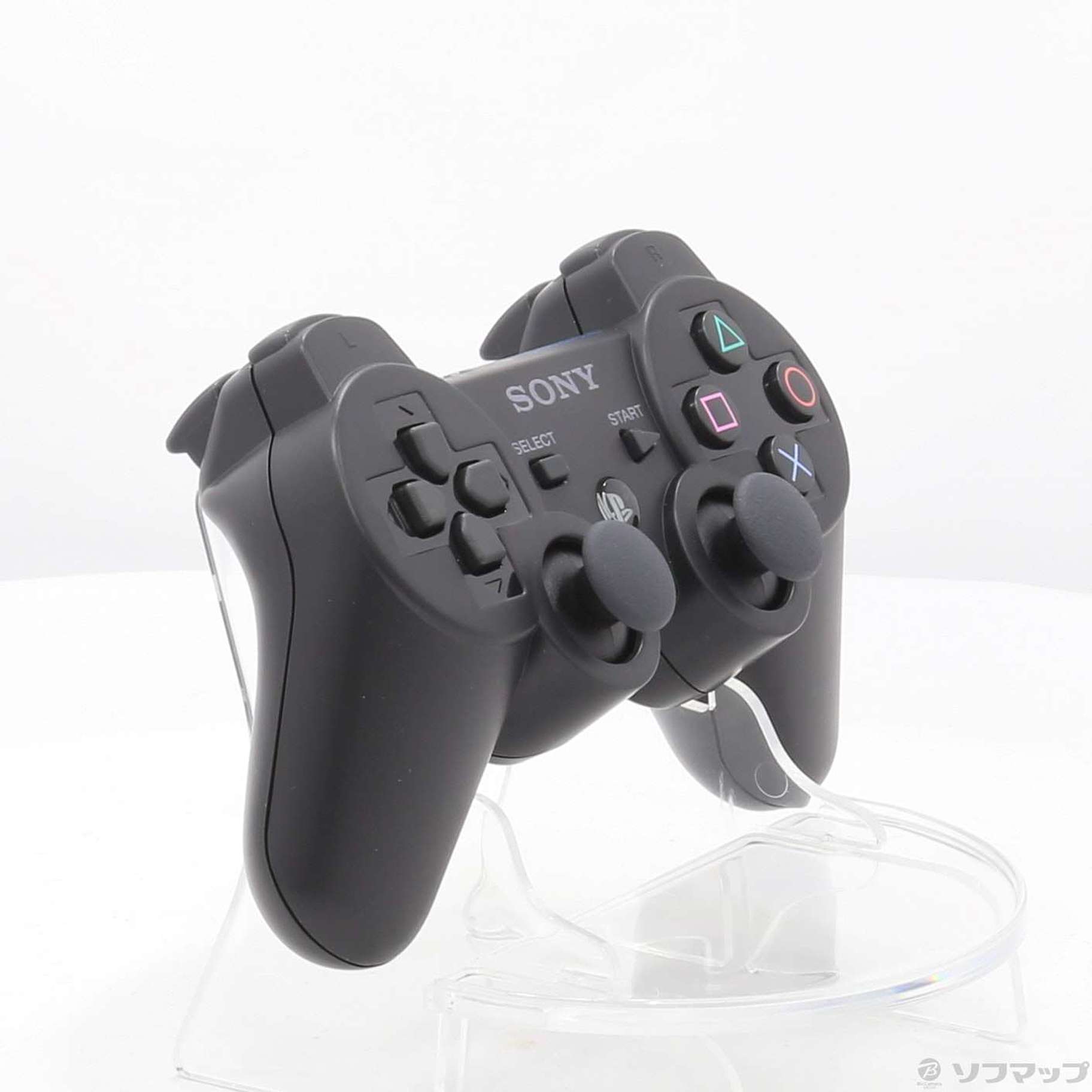 中古】ワイヤレスコントローラー (DUALSHOCK 3) クリアブラック 【PS3