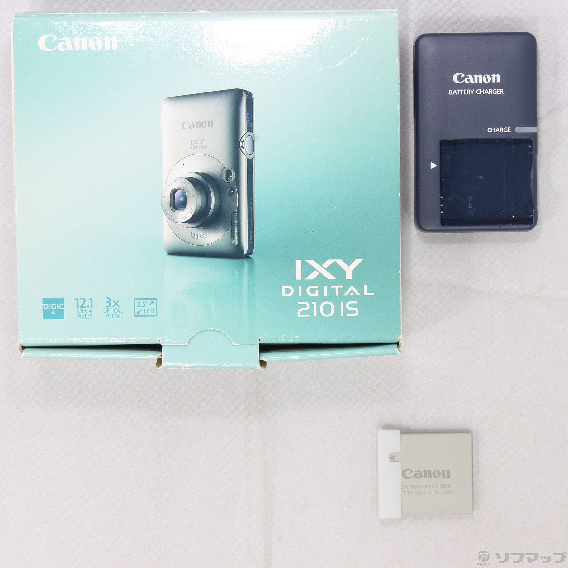 中古】IXY DIGITAL 210 IS (1210万画素／3倍ズーム／シルバー