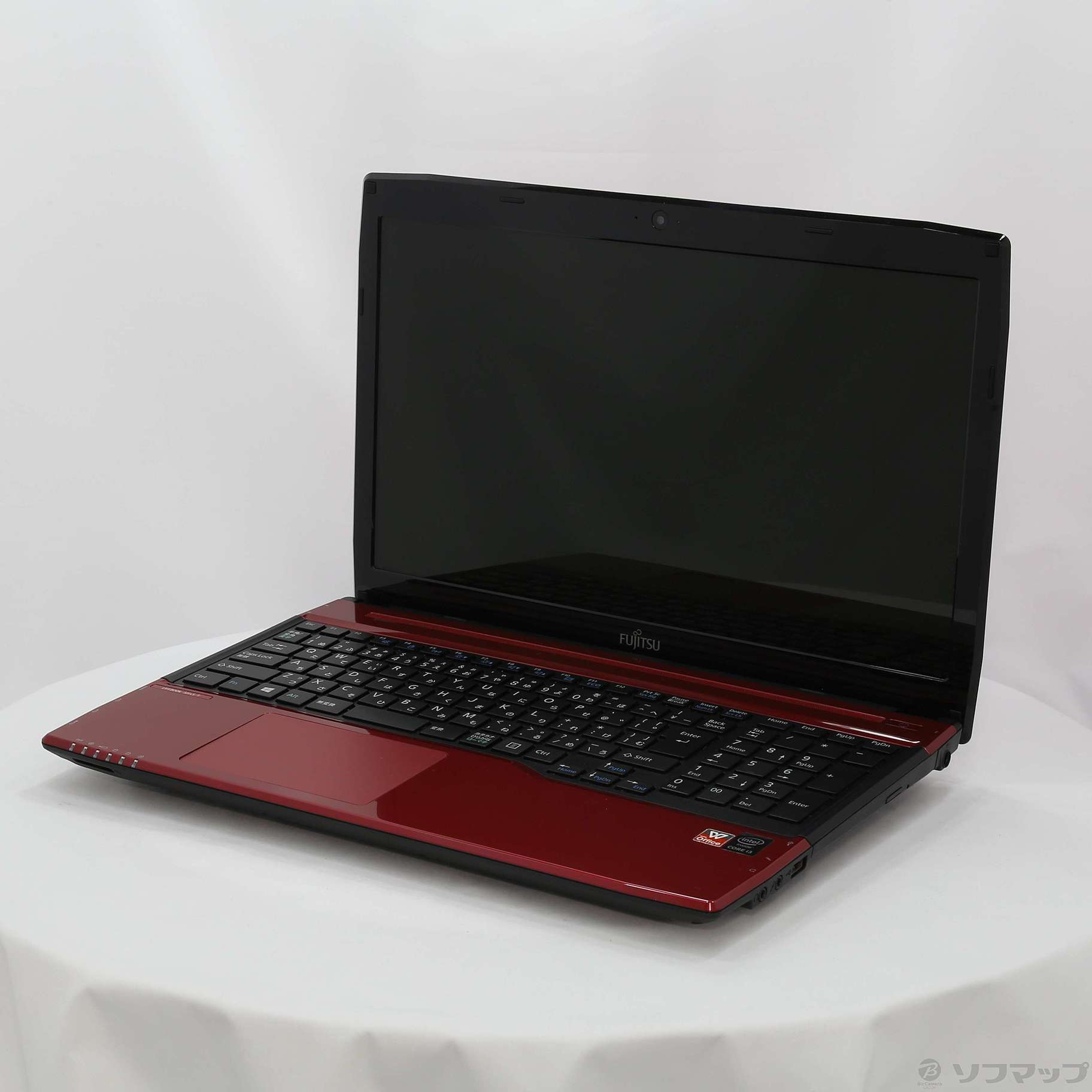 中古】格安安心パソコン LIFEBOOK AH45／T FMVA45TRP ルビーレッド 