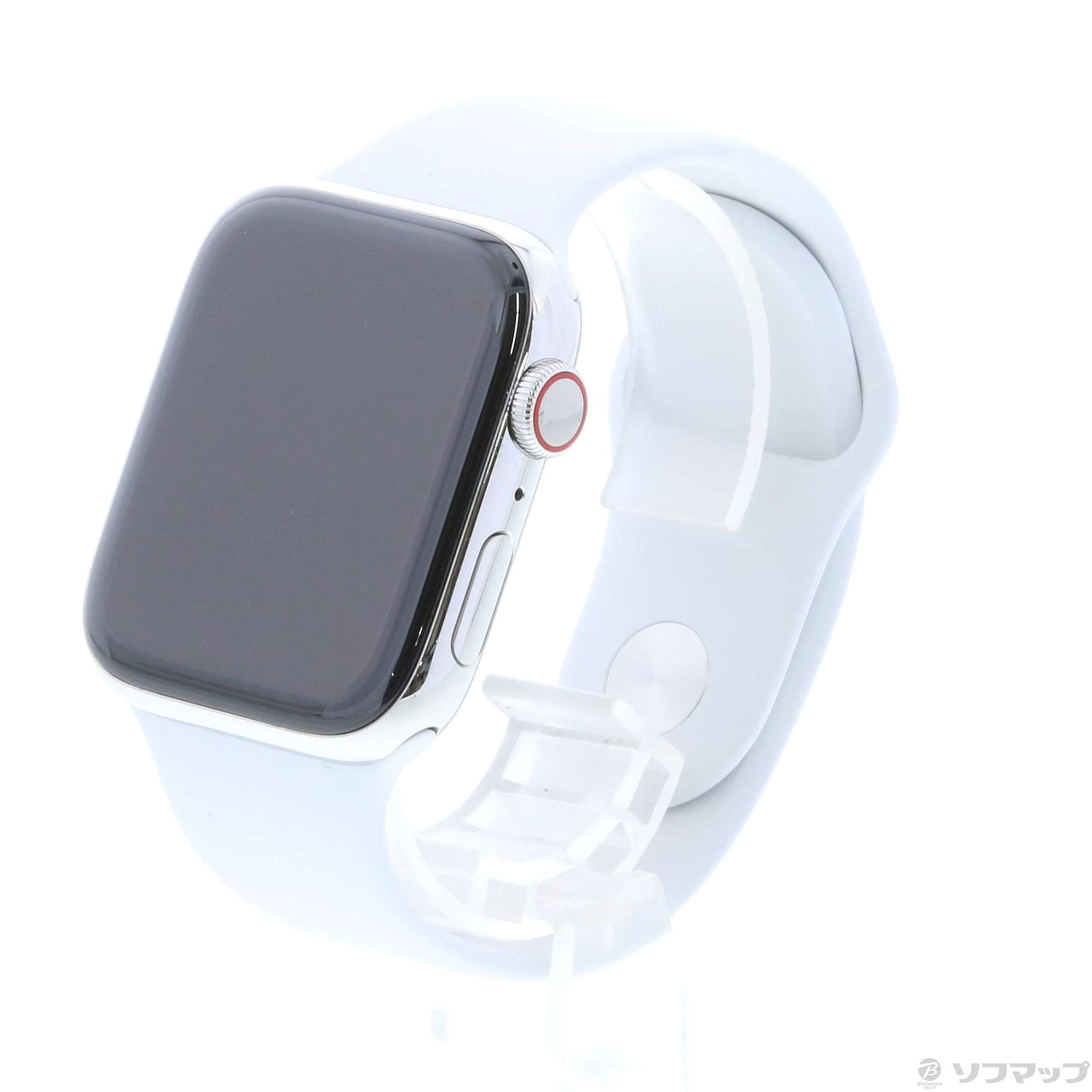 〔展示品〕 Apple Watch Series 5 GPS + Cellular 44mm ステンレススチールケース ホワイトスポーツバンド