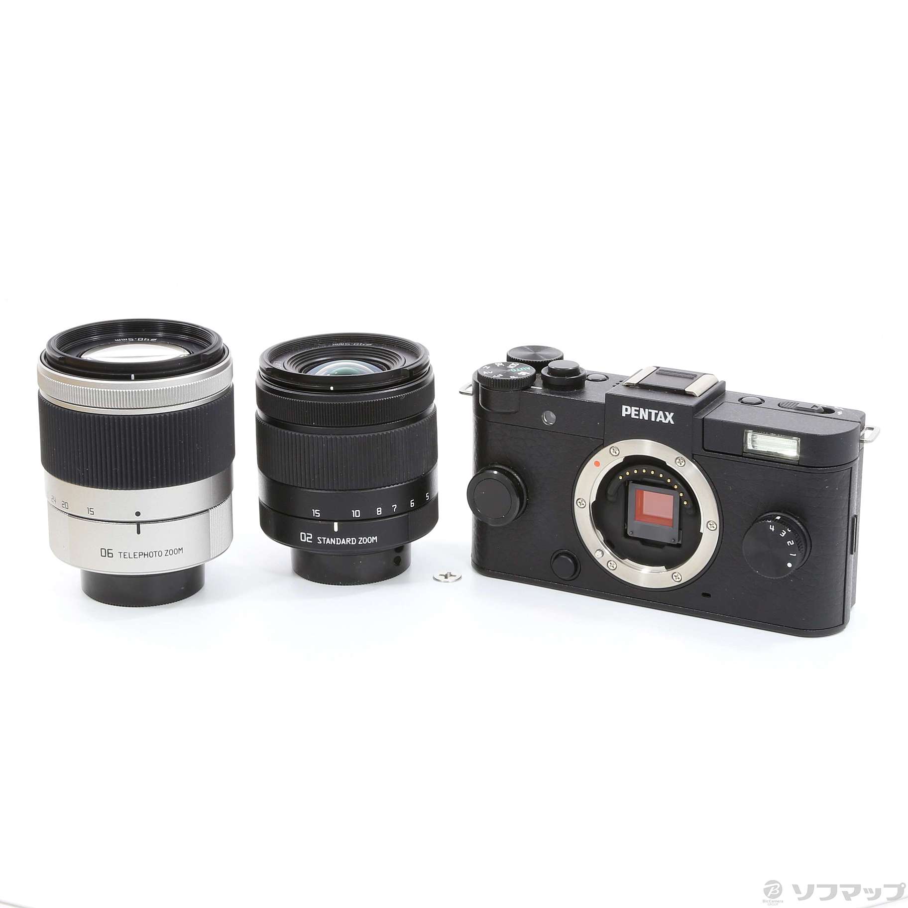 中古】PENTAX Q-S1 ブラック ダブルズームキット (1240万画素／SDXC