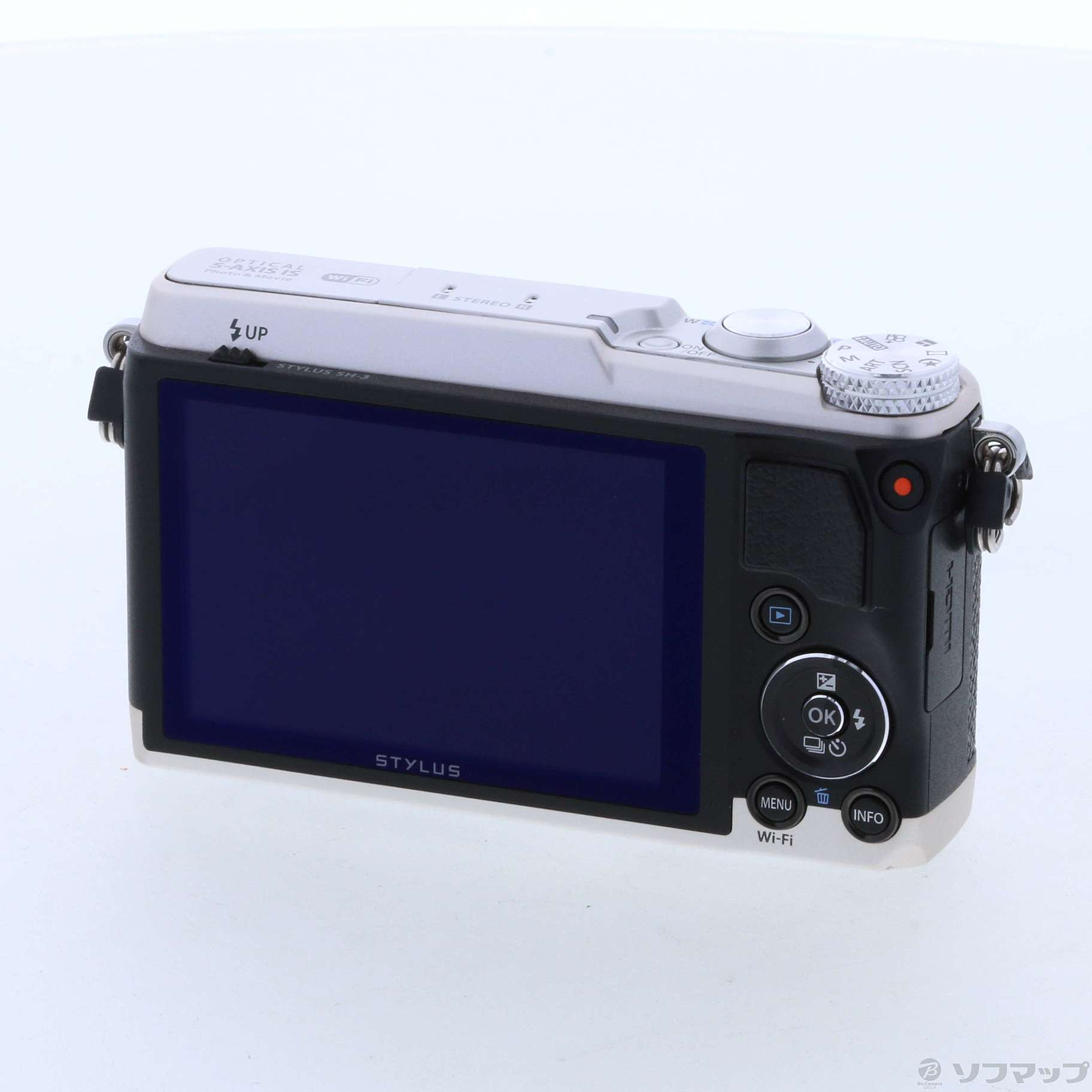 中古】OLYMPUS STYLUS SH-3 SLV (1600万画素／24倍／シルバー