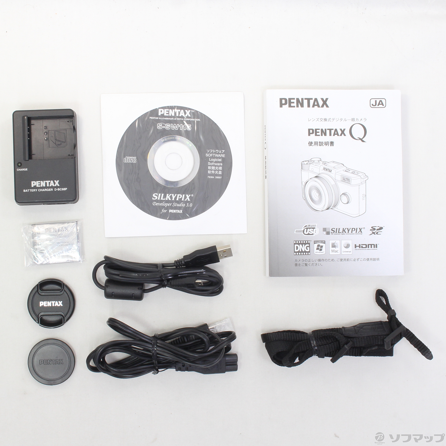 中古】PENTAX Q 02ズームレンズキット ブラック [2133029040981