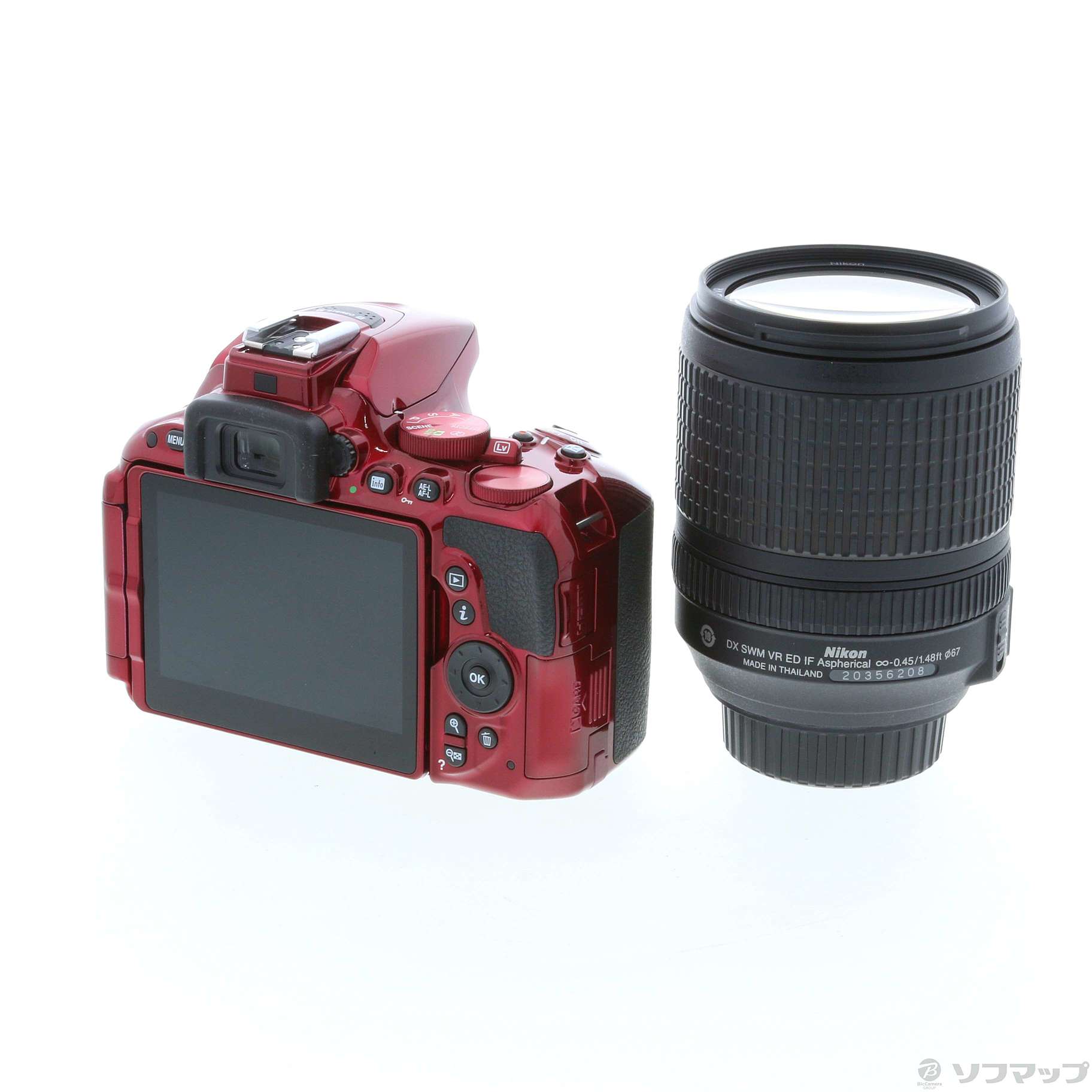 中古 Nikon D5500 18 140 Vr レンズキット レッド 2416万画素 Sdxc リコレ ソフマップの中古通販サイト