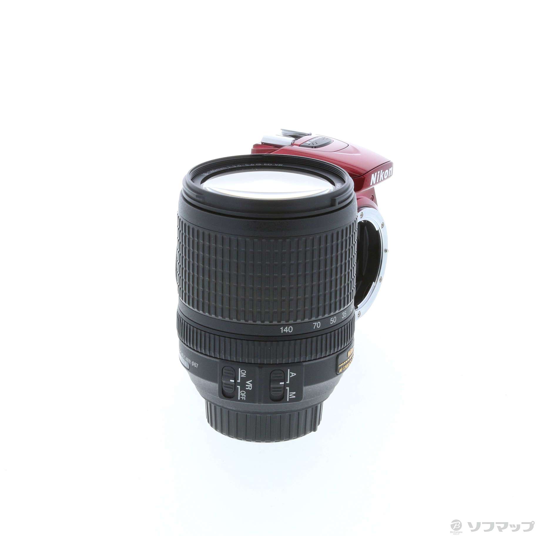 中古 Nikon D5500 18 140 Vr レンズキット レッド 2416万画素 Sdxc リコレ ソフマップの中古通販サイト