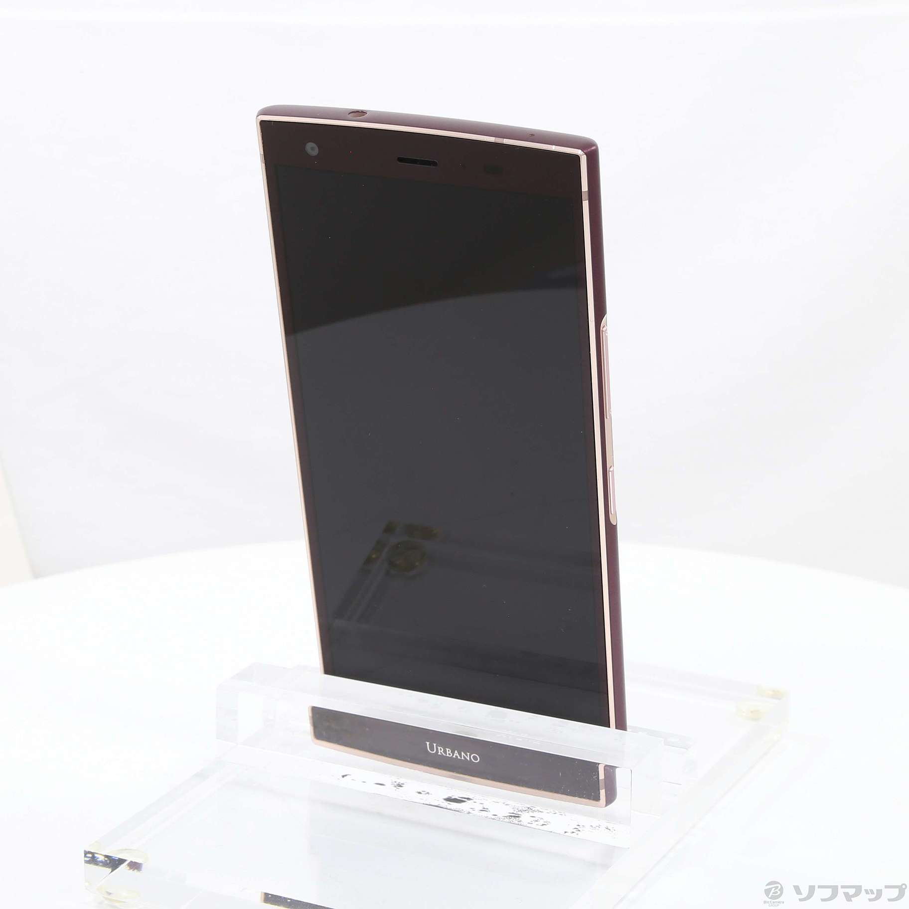 【中古】URBANO V04 64GB ボルドー KYV45 auロック解除SIM