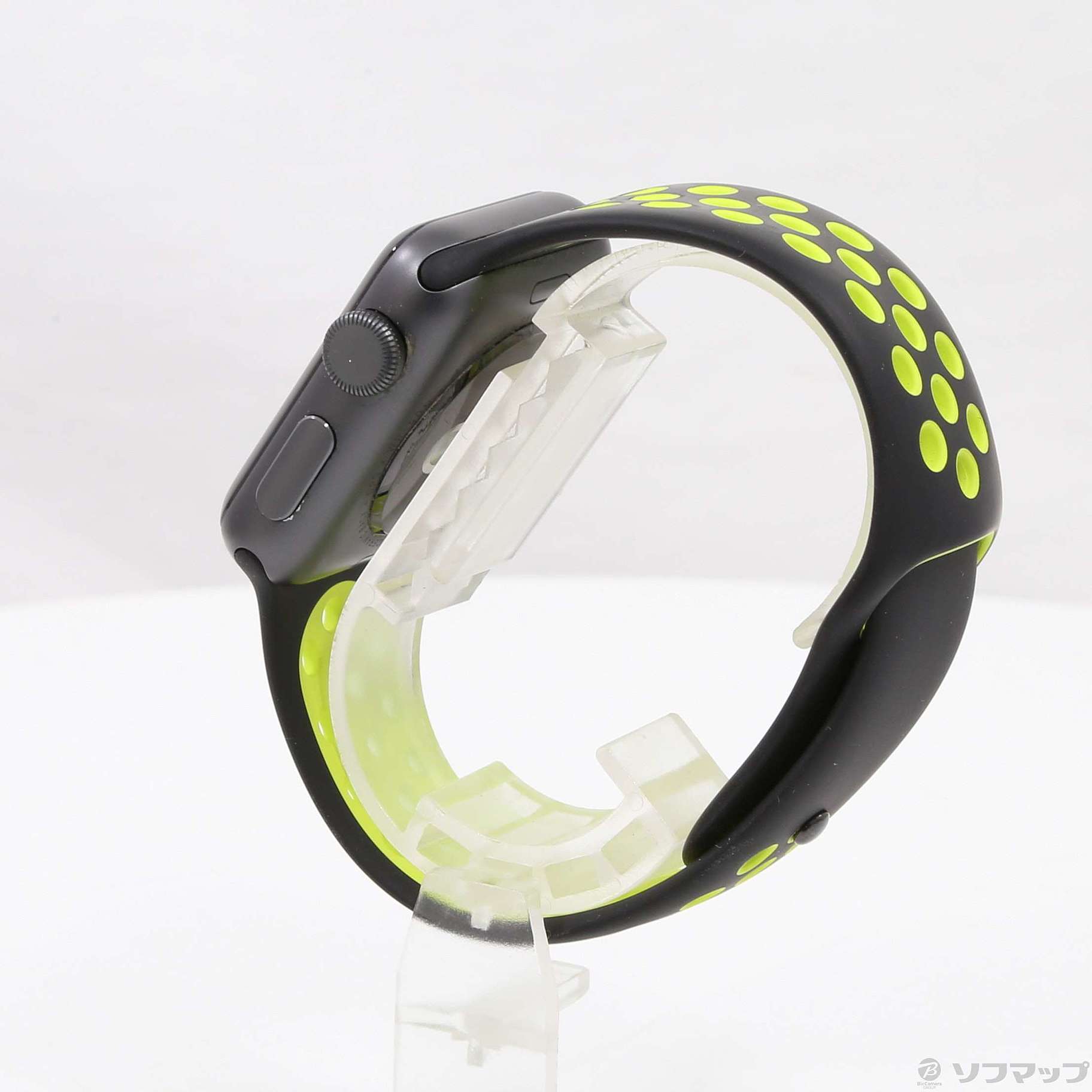 Apple Watch Series 2 Nike+ 38mm スペースグレイアルミニウムケース ブラック／ボルトNikeスポーツバンド