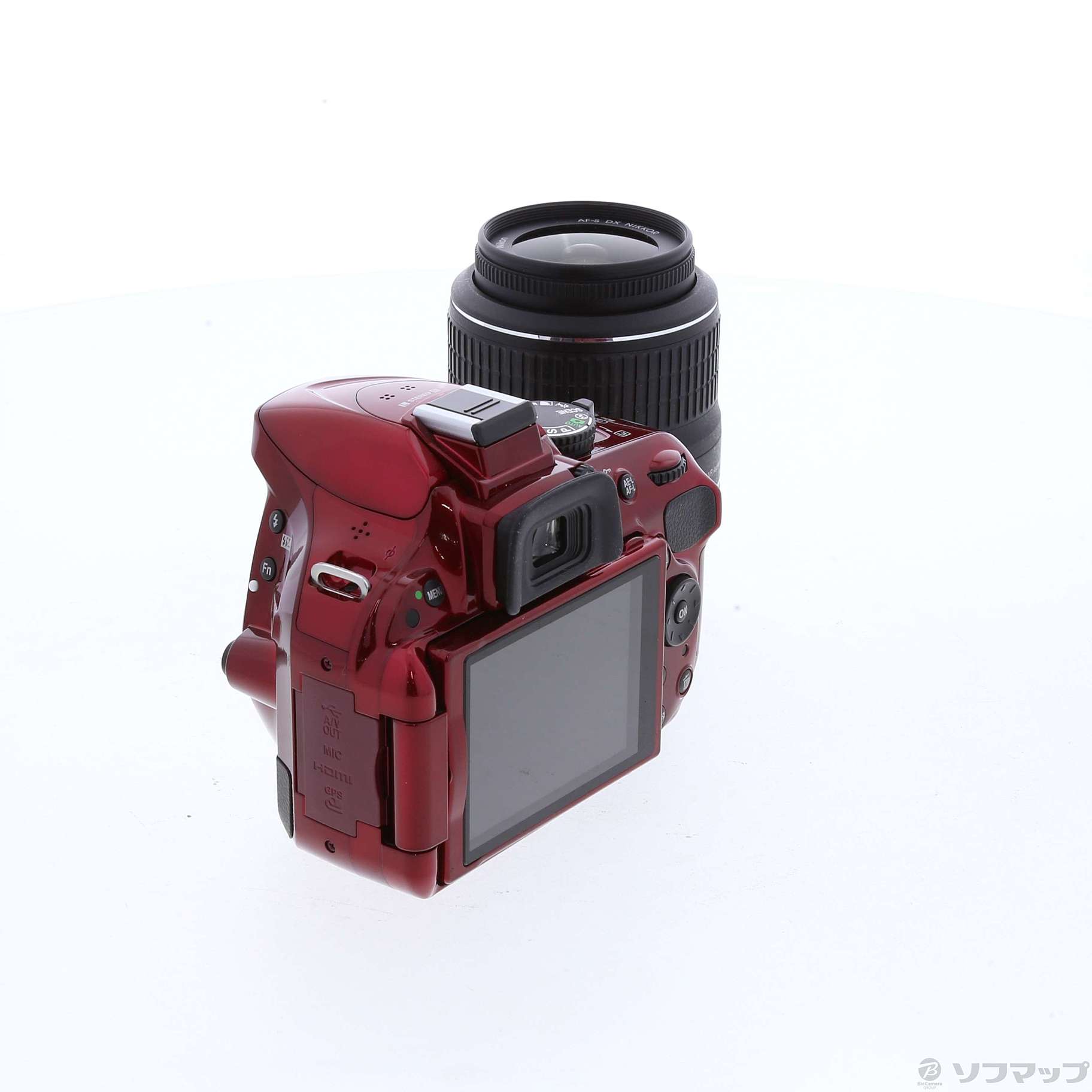 中古】NIKON D5200 18-55 VR レンズキット レッド (2410万画素／SDXC
