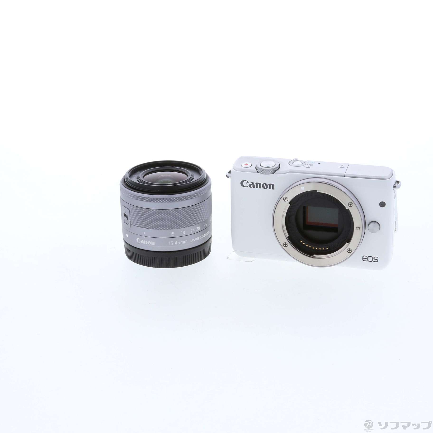 中古】EOS M10 EF-M 15-45 レンズキット WH (1800万画素／SDXC／ホワイト) [2133029245812] -  リコレ！|ビックカメラグループ ソフマップの中古通販サイト