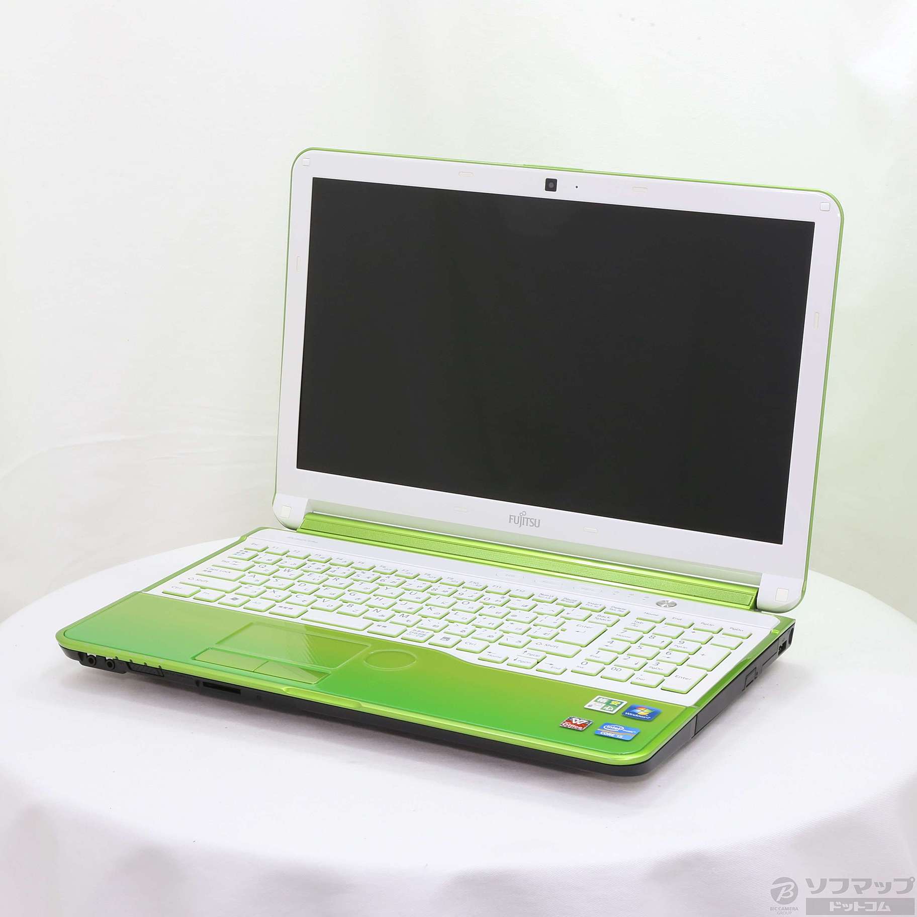 格安安心パソコン LIFEBOOK AH54／G FMVA54GG ライムグリーン 〔Windows 10〕