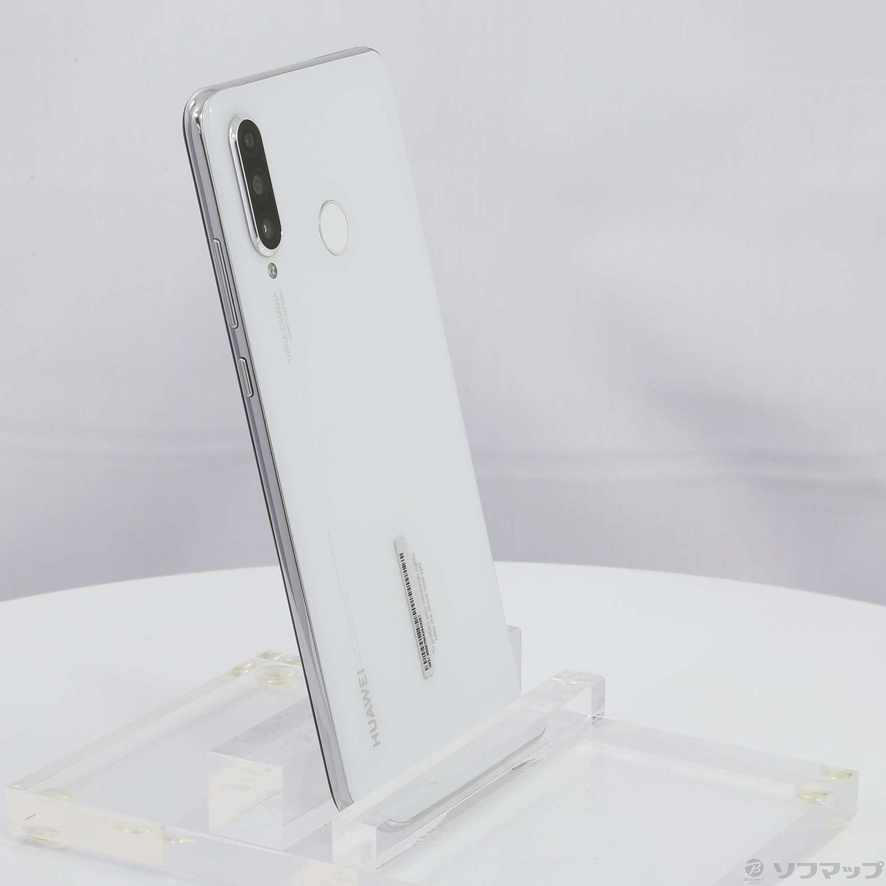 【中古】HUAWEI P30 lite 64GB パールホワイト HWSEC3 Y!mobile