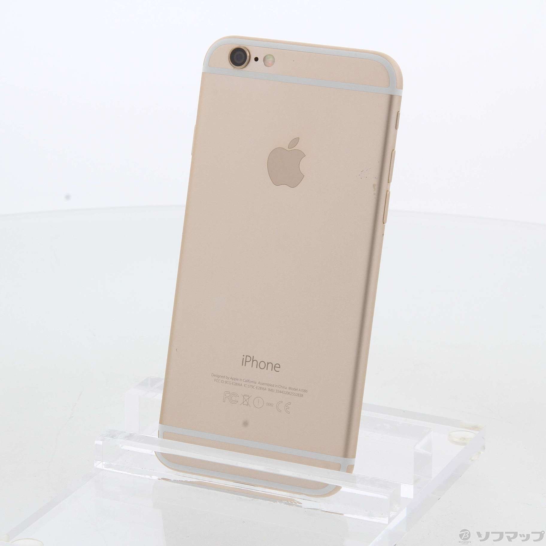 グリーン・ホワイト系 完成品♪ Apple au iPhone 6 16GB ゴールド