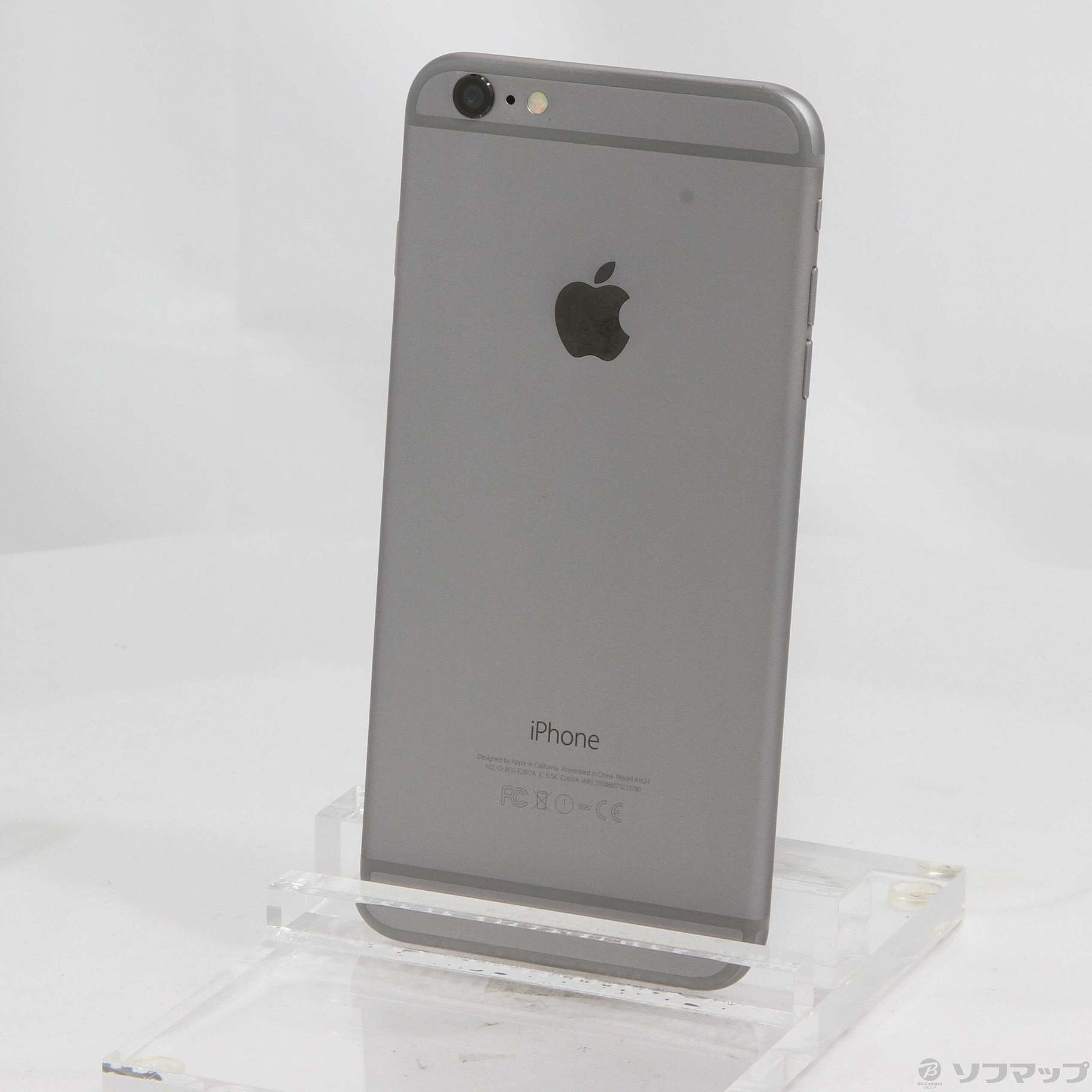 中古】セール対象品 iPhone6 Plus 64GB スペースグレイ NGAH2J／A au