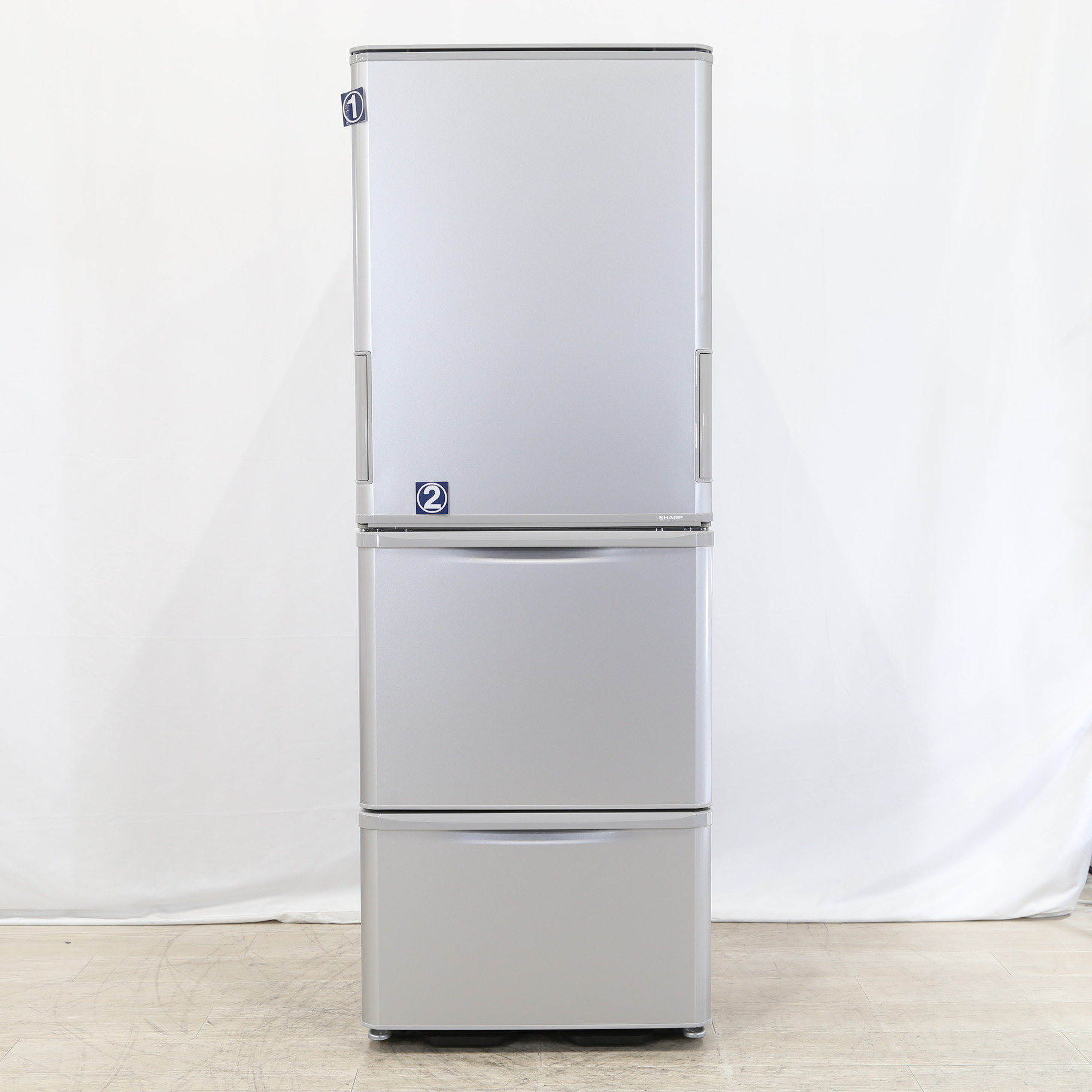 【中古】〔展示品〕 冷蔵庫 どっちもドア シルバー系 SJ-W352F-S