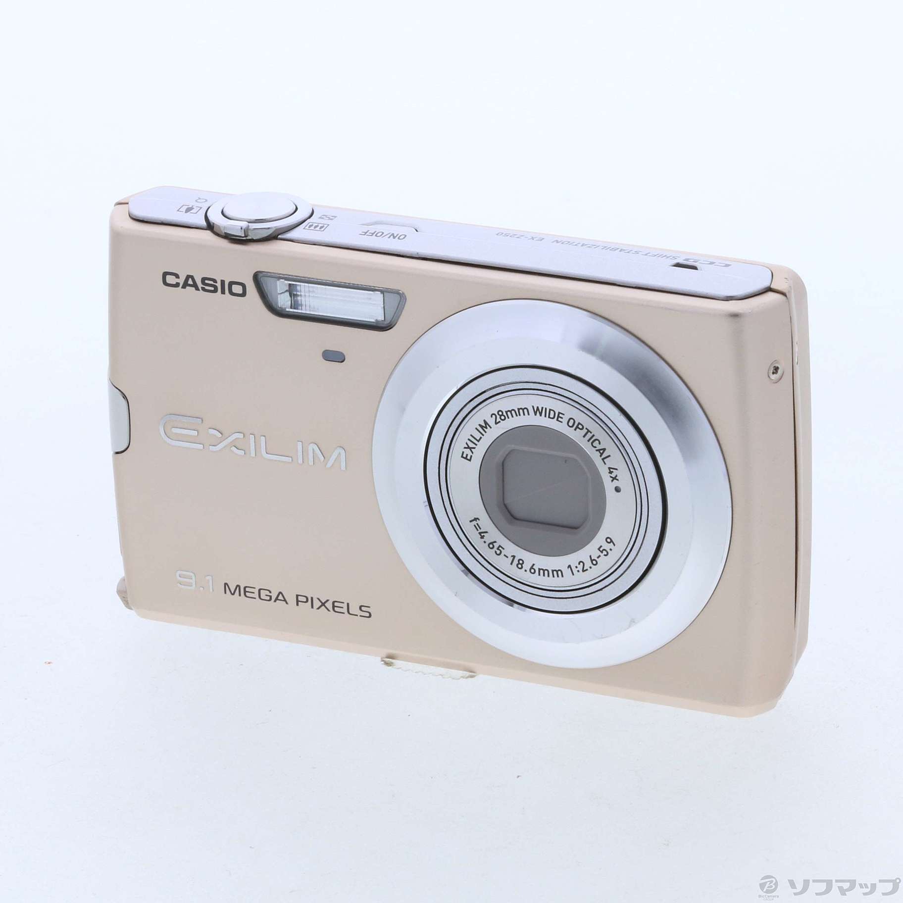 中古】EXILIM ZOOM EX-Z250GD (912万画素／4倍ズーム／ゴールド