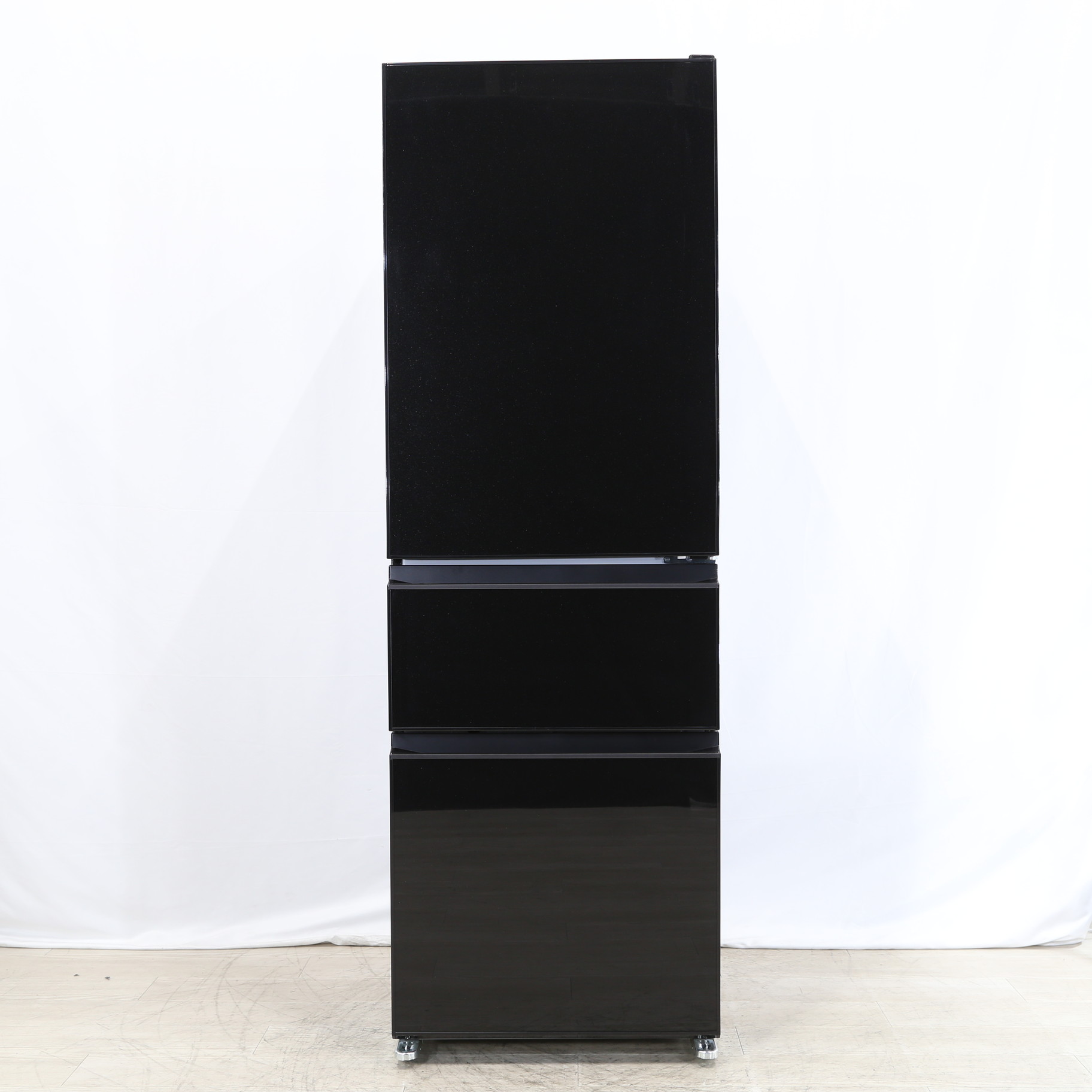 冷蔵庫 三菱 MITSUBISHI MR-CG37TE-B 2019年製 3D 365L クリスタルブラック 中古品 MR-CG37TE-B 冷蔵庫 CGシリーズ クリスタルブラック [365L /3ドア /右