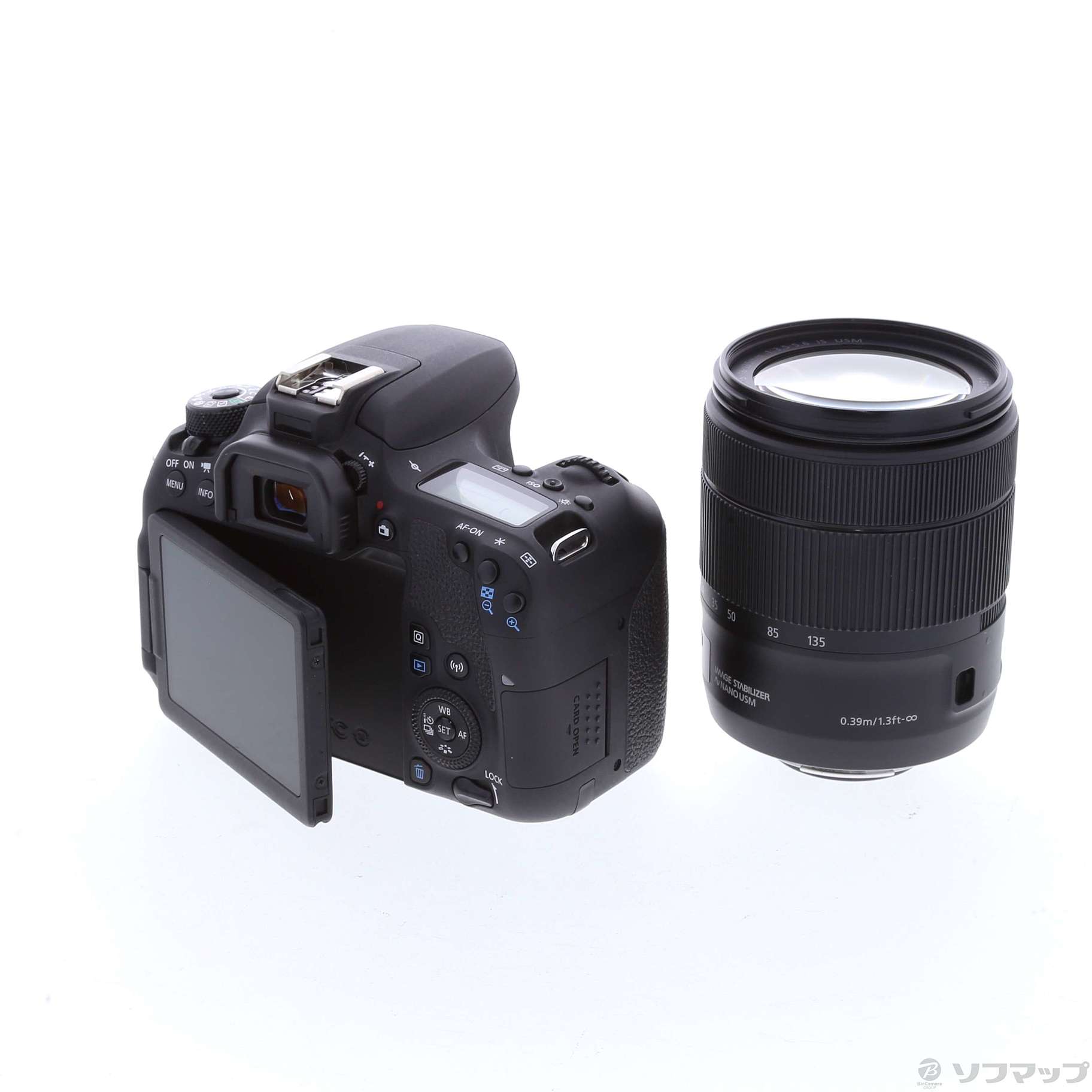 中古】EOS 9000D (W) EF-S18-135 IS USM レンズキット [2133029444529