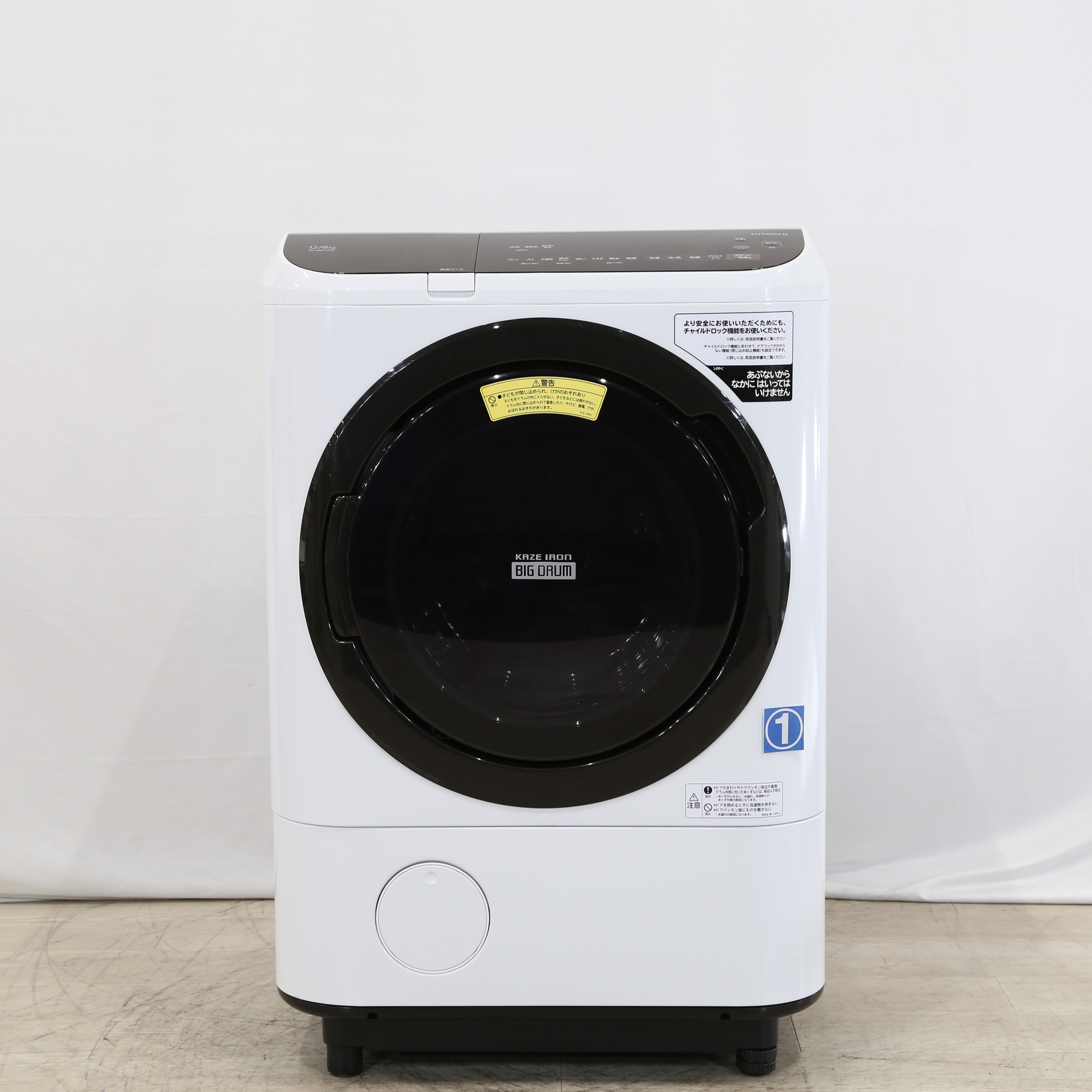 中古 展示品 ドラム式洗濯乾燥機 Nbk1el W ホワイト 洗濯12 0kg 乾燥6 0kg ヒーター乾燥 左開き 11 21 土 値下げ リコレ ソフマップの中古通販サイト