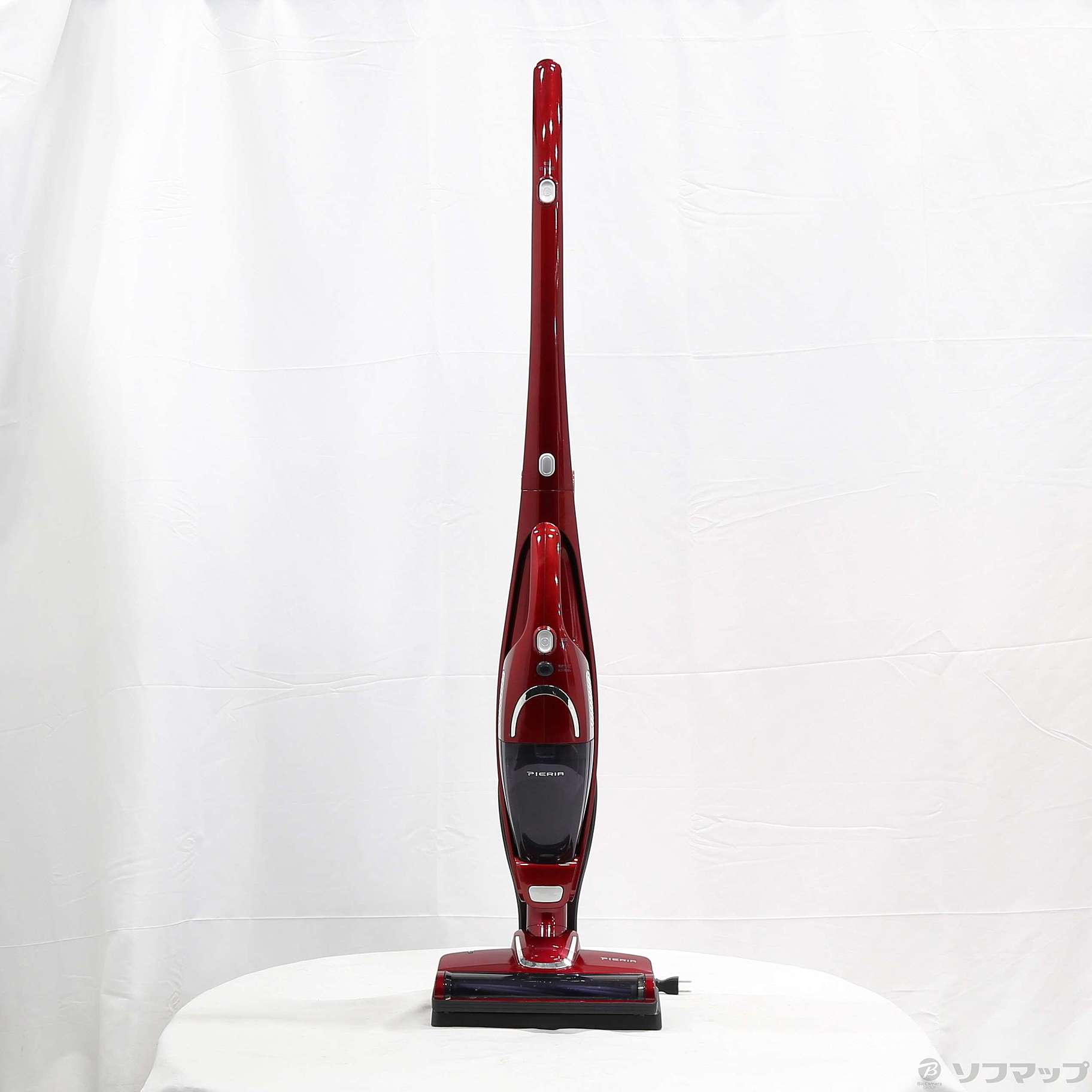 スティッククリーナー PIERIAレッド DVS-1401-RD 【公式通販】
