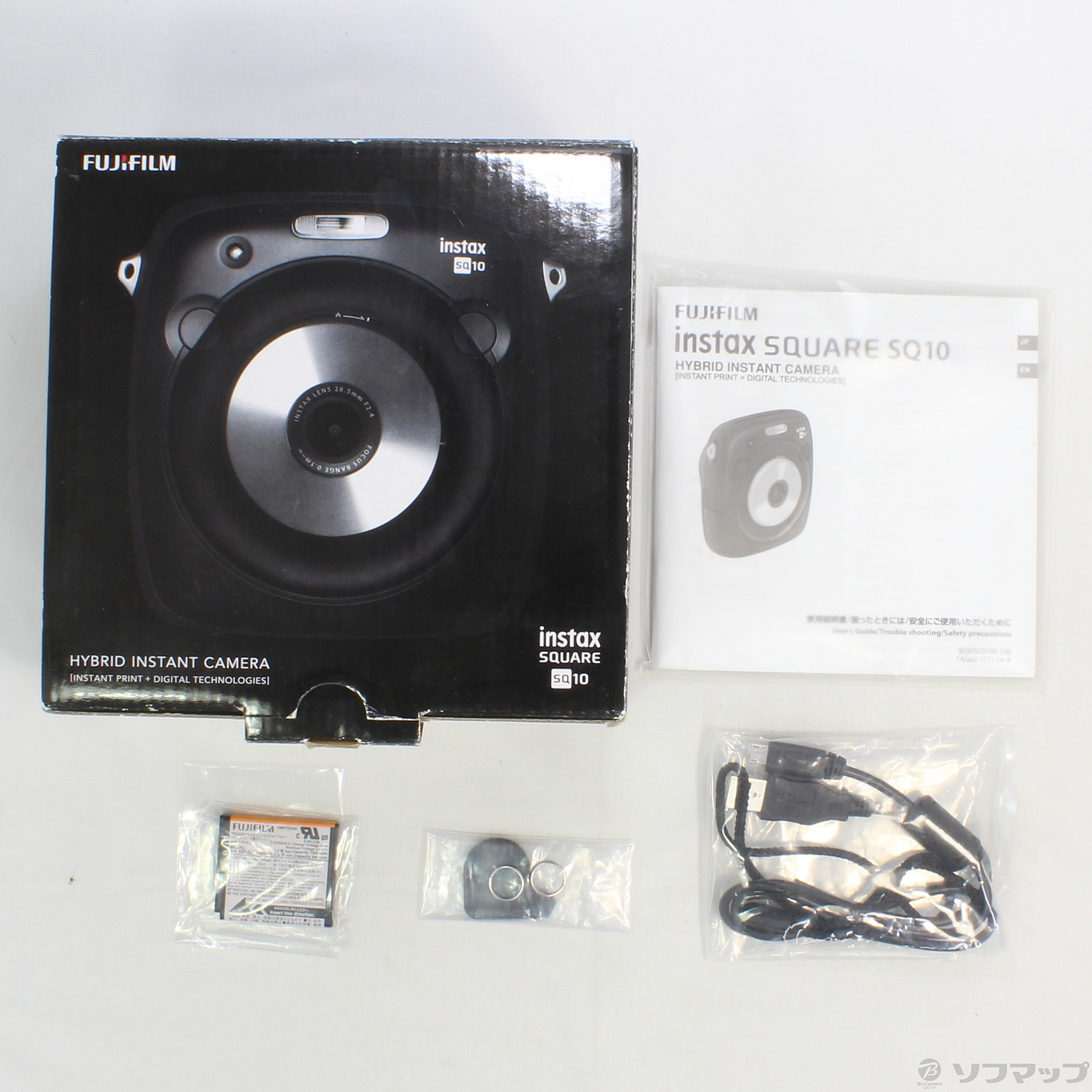 中古】チェキ instax SQUARE SQ10 ブラック [2133029566399] - リコレ